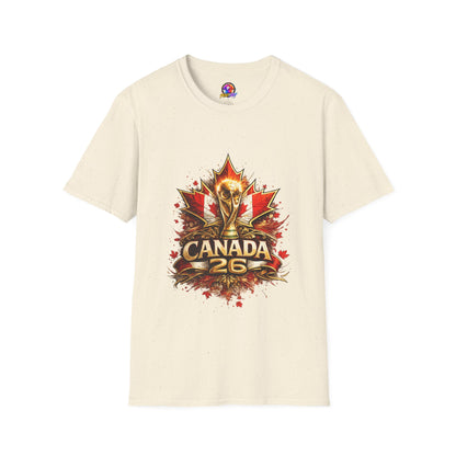 Canada World Cup T‑Shirt — Maple Leaf Soccer Trophy 26