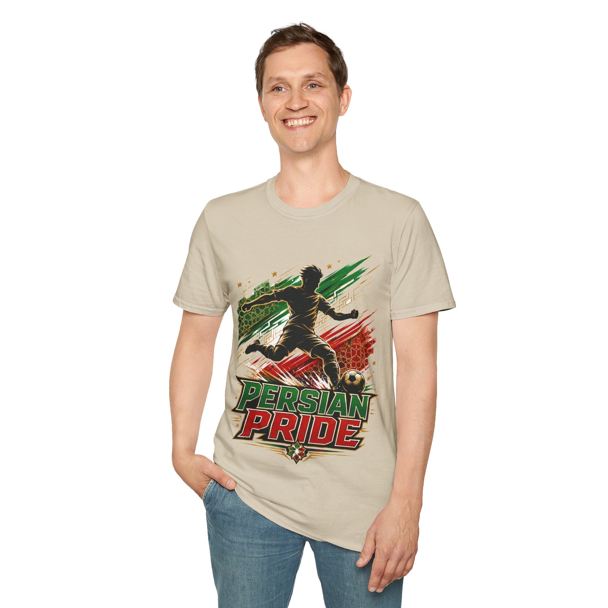 Iran Persian Pride Soccer Tee — Iranian Football Fan T-Shirt