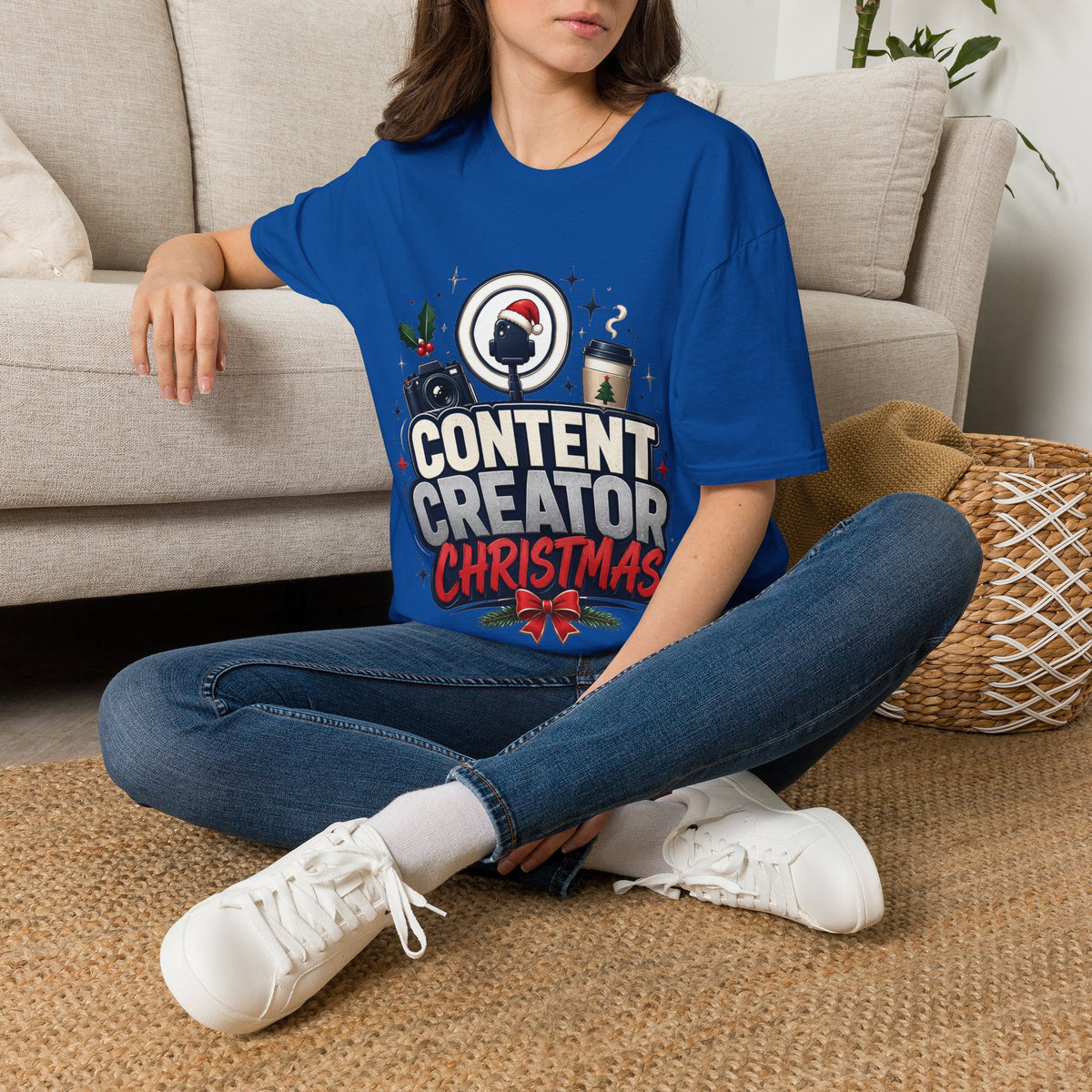 Content Creator Christmas T-Shirt