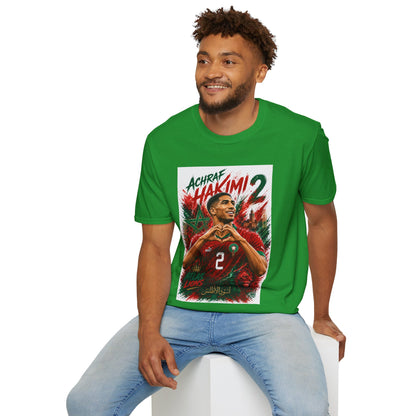Achraf Hakimi #2 Soccer T-Shirt — Morocco Football Fan Tee