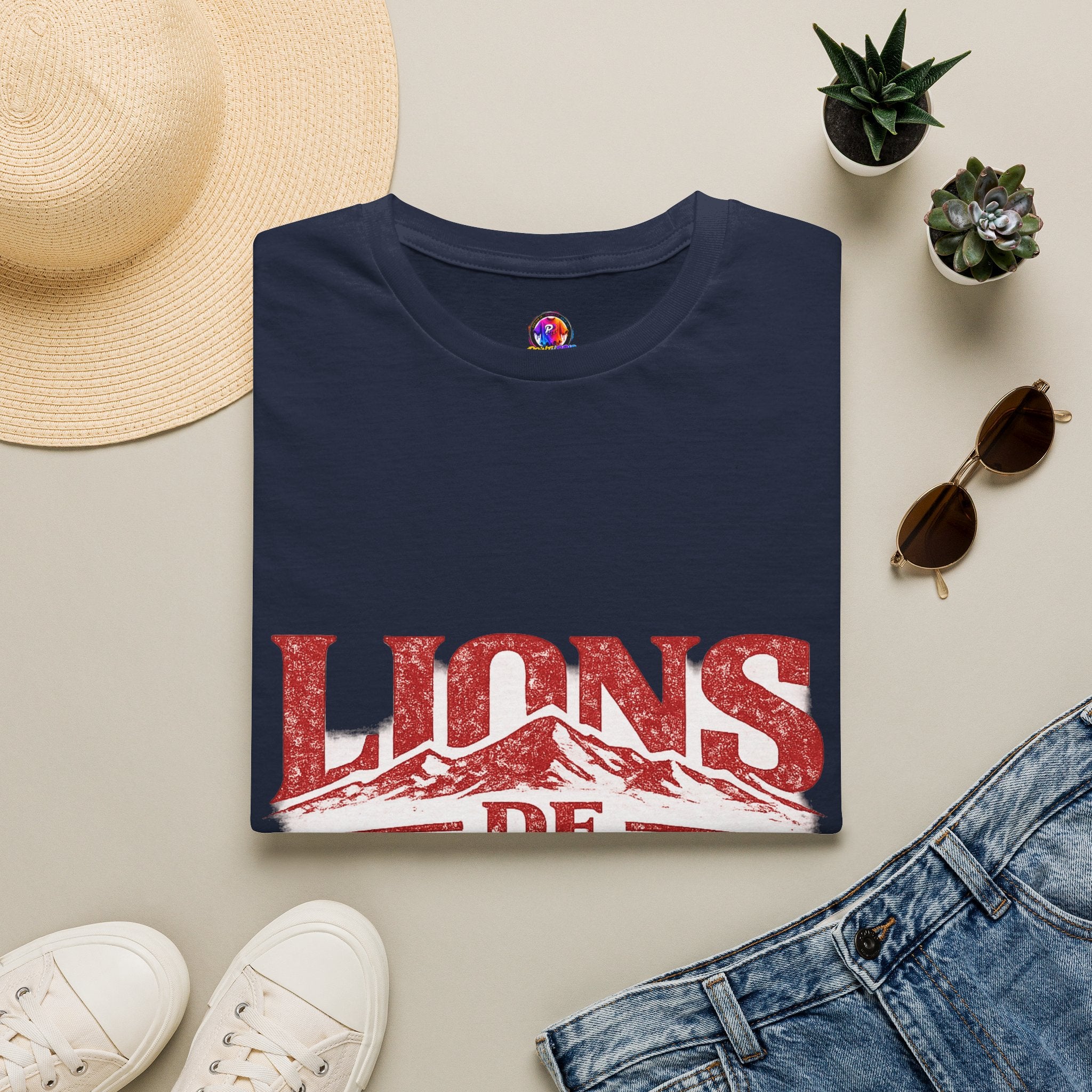 Morocco Lions de Atlas T-Shirt — Vintage Moroccan Atlas Mountain Graphic Tee