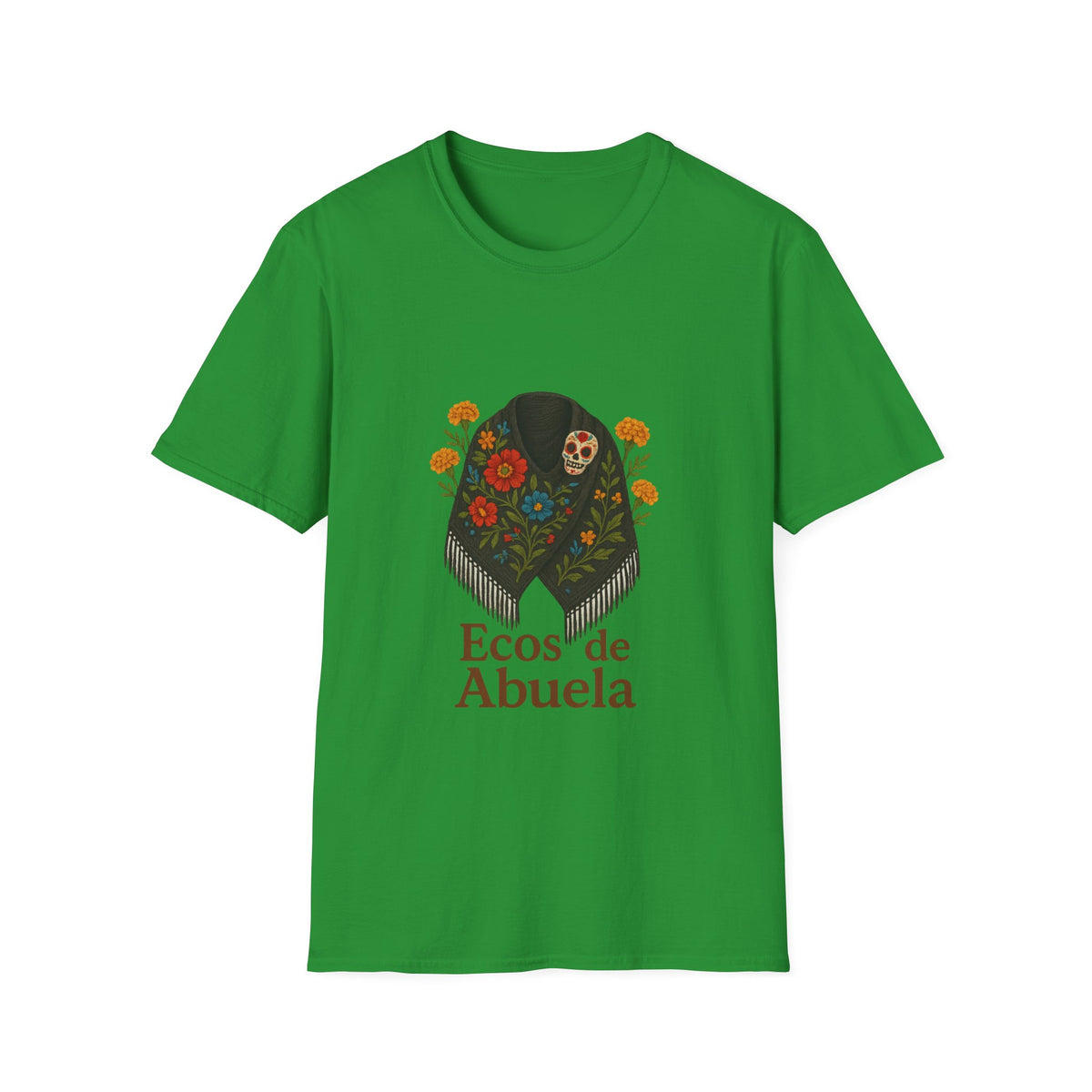'Ecos de Abuela' Floral Graphic T-Shirt — Spanish Grandma Gift - Trending Now - October 2026