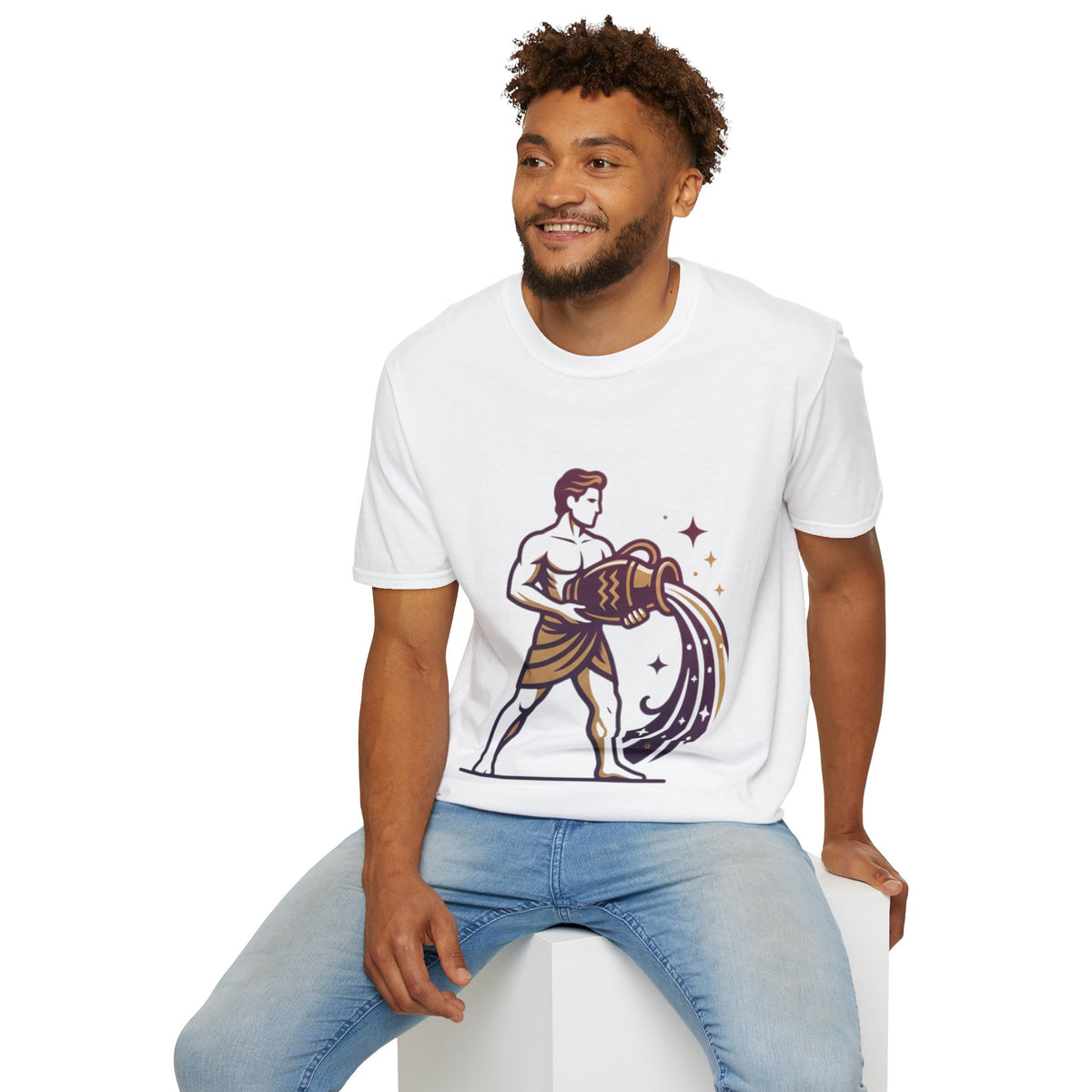 Aquarius Zodiac T-Shirt — Water Bearer Astrology Tee