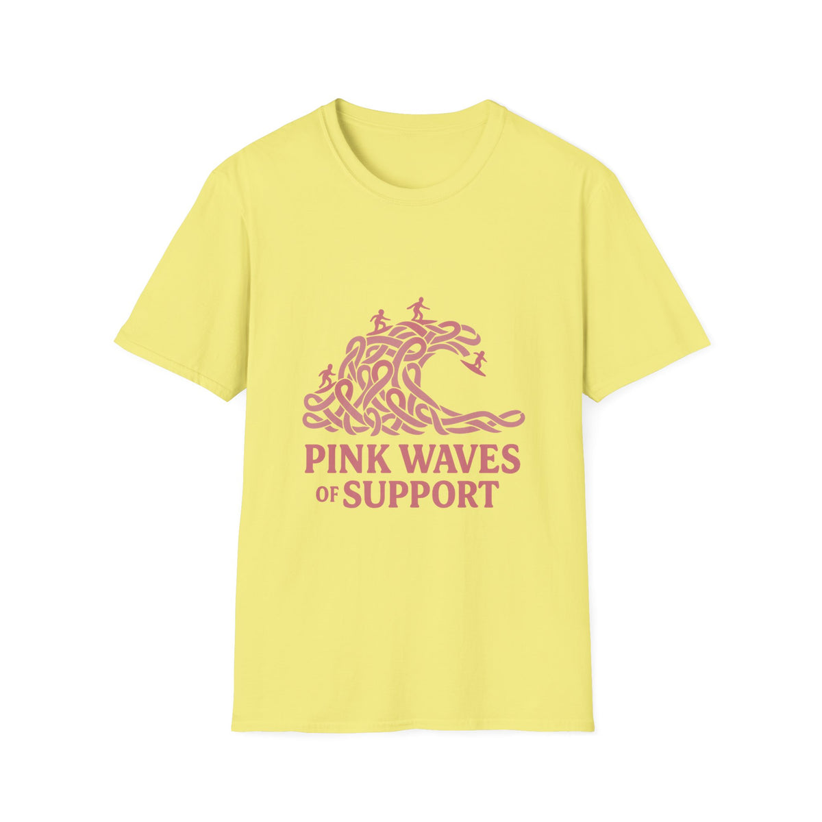 Pink Waves of Support T-Shirt — Breast Cancer Awareness Pink Wave Tee - Trending Now - October 2026