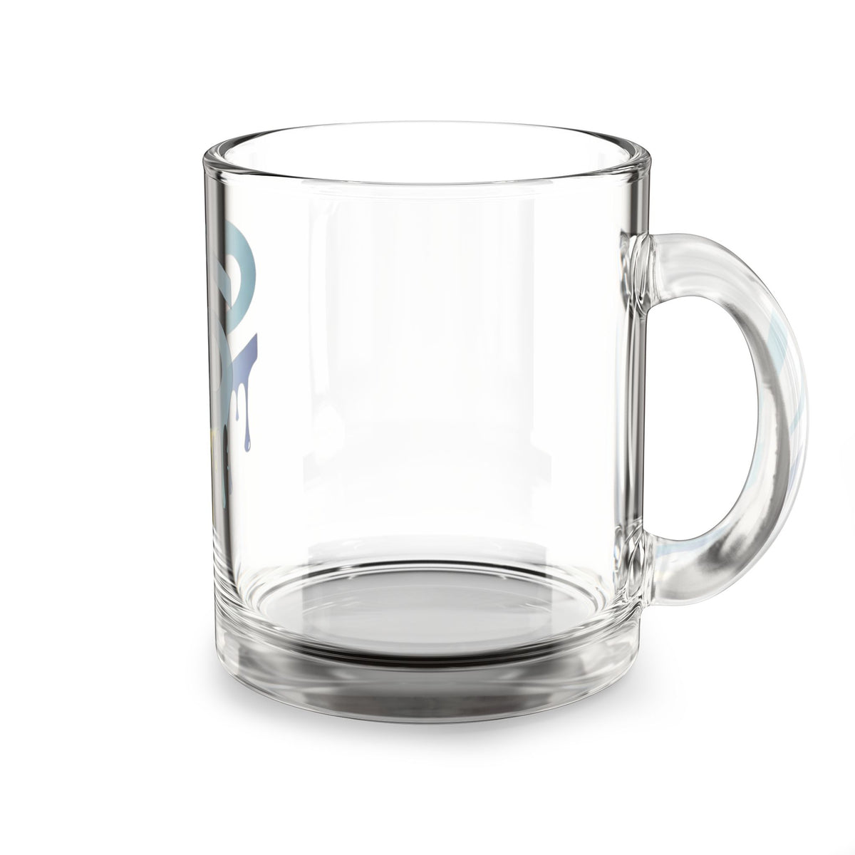 Cancer Zodiac Glass Mug — Dripping Gradient Horoscope Design, 10oz
