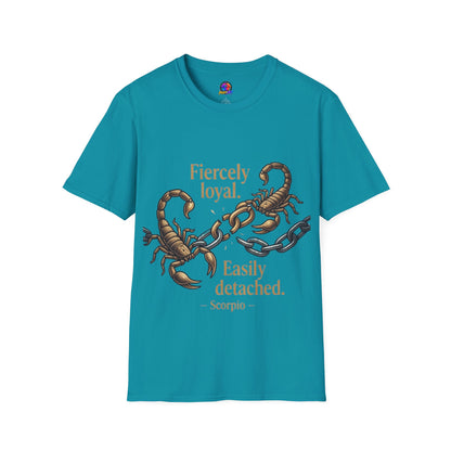 Scorpio T-Shirt — Fiercely Loyal, Easily Detached Zodiac Tee