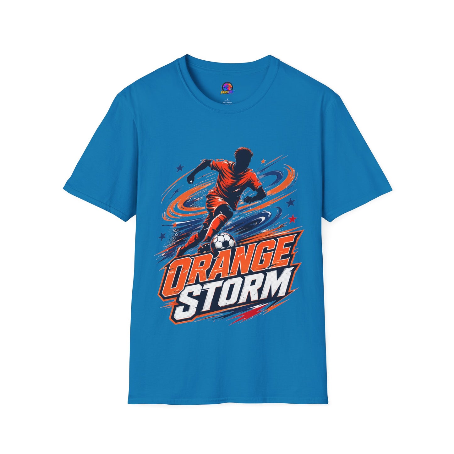 Netherlands Orange Storm Soccer T-Shirt — Dynamic Player Graphic Tee