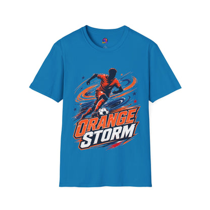 Netherlands Orange Storm Soccer T-Shirt — Dynamic Player Graphic Tee