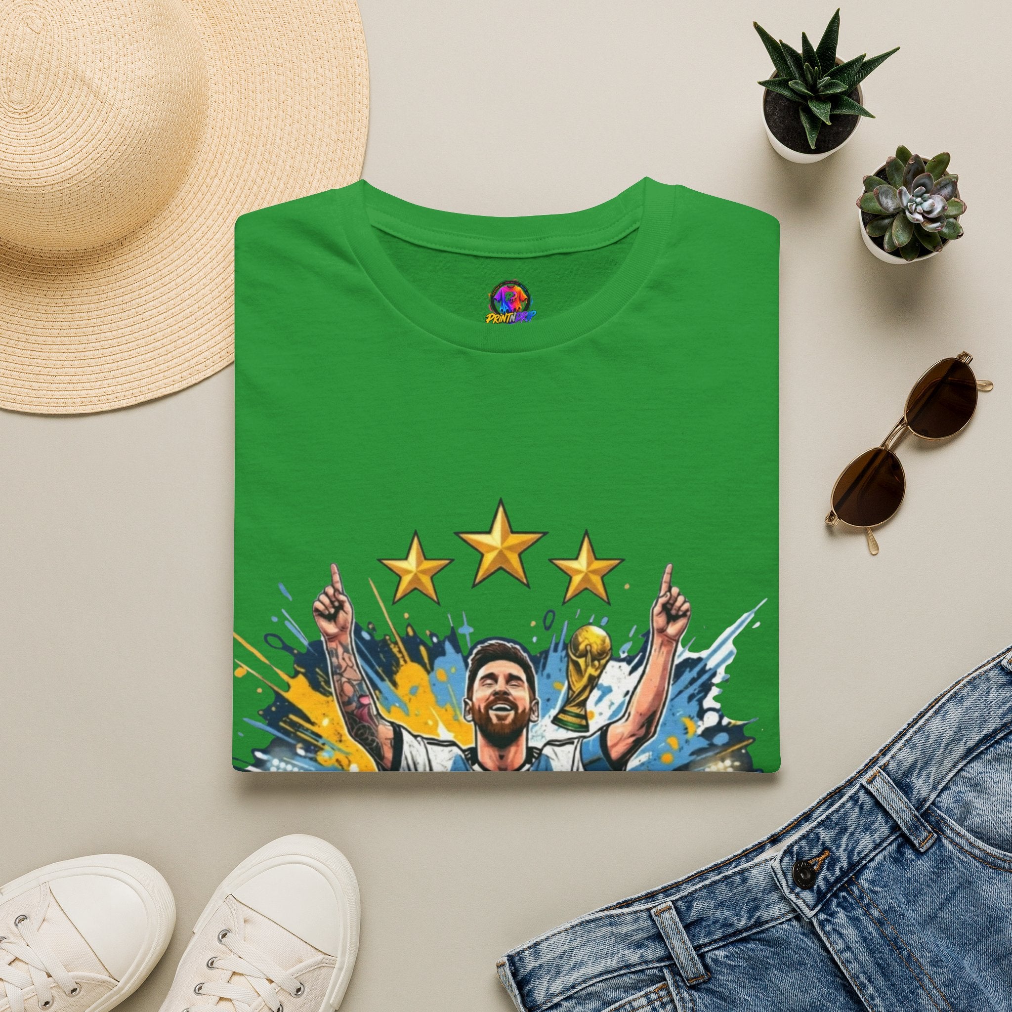 Argentina Messi Soccer T‑Shirt — World Cup Champion Fan Tee
