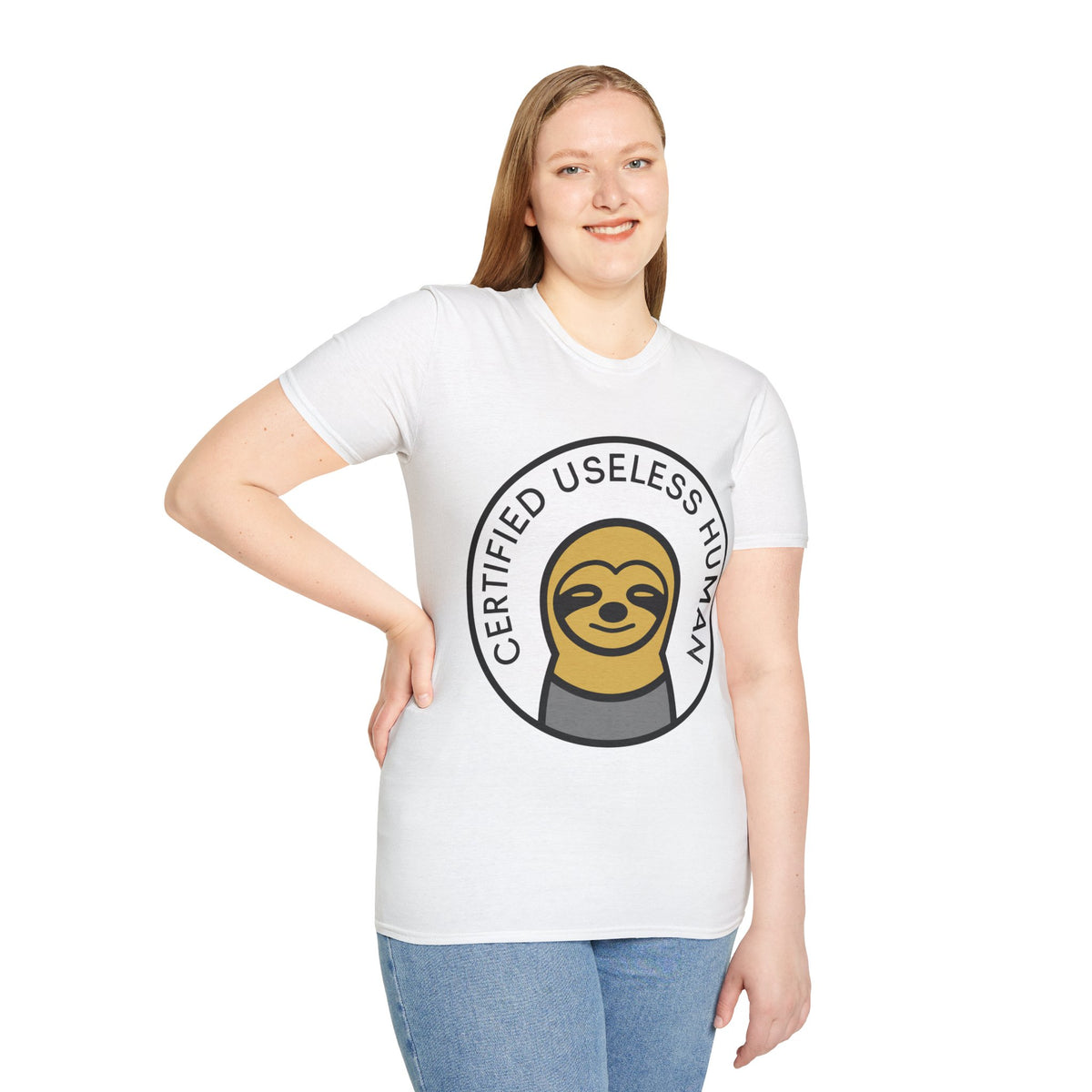 Certified Useless Human Sloth T-Shirt — Funny Lazy Sloth Graphic Tee - Trending Now - August 2026