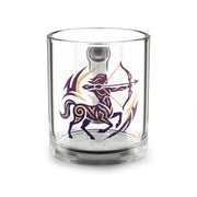 Sagittarius Archer Glass Mug — Zodiac Centaur 10oz Coffee Cup