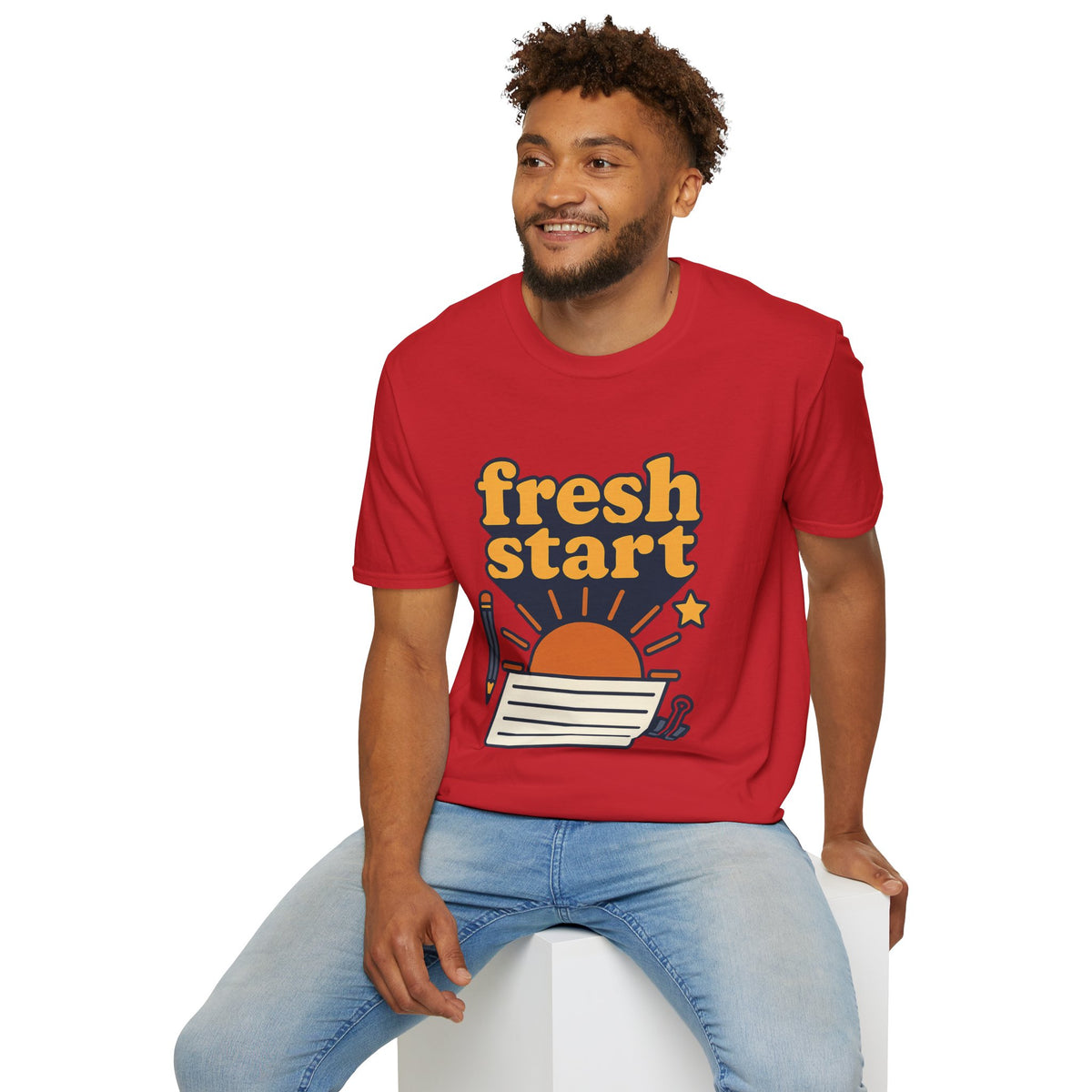 Fresh Start T-Shirt – Retro Sunrise Graphic  - Trending Now - August 2026