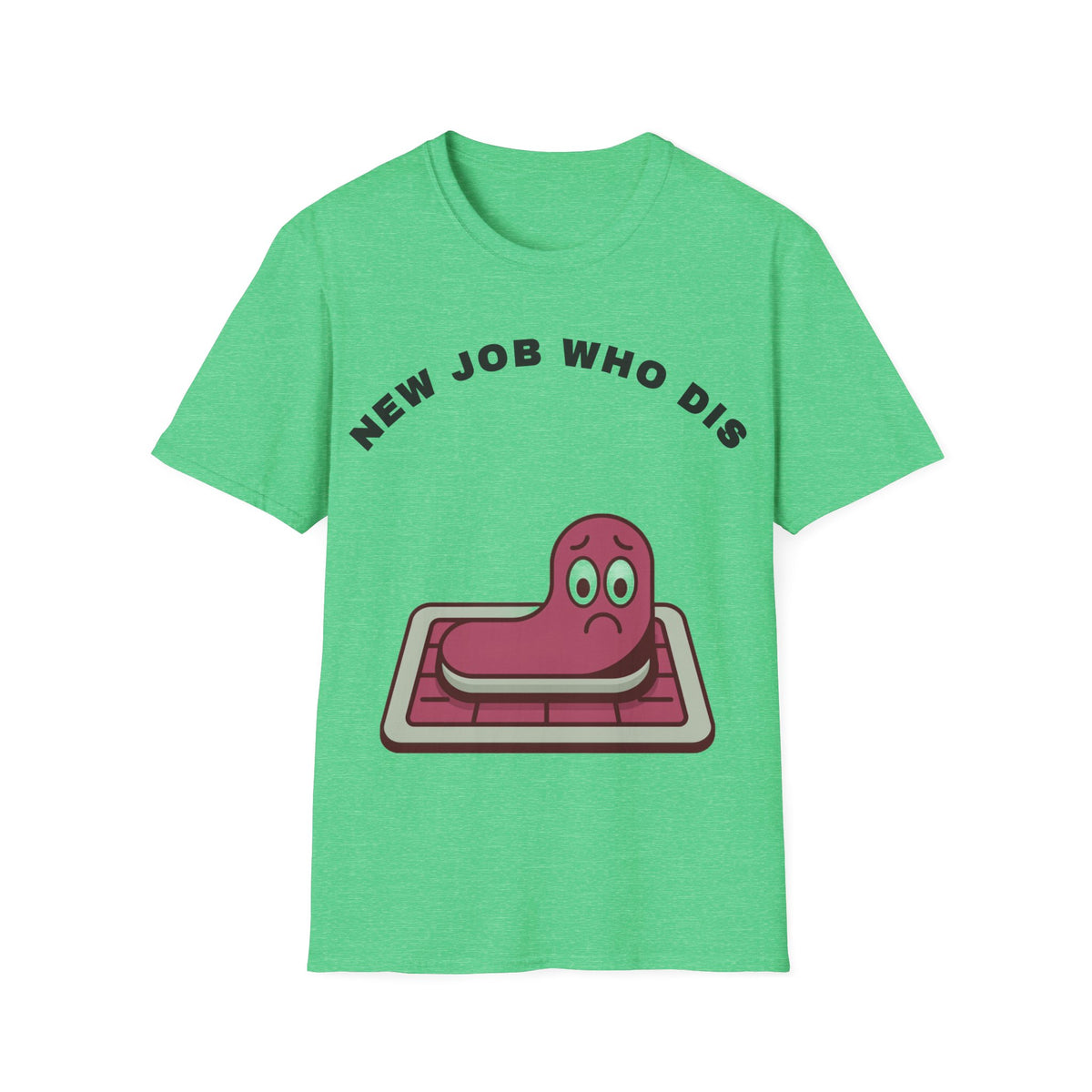 T-Shirt — "New Job Who Dis" Funny Office Cake Graphic Tee - Trending Now - September 2026