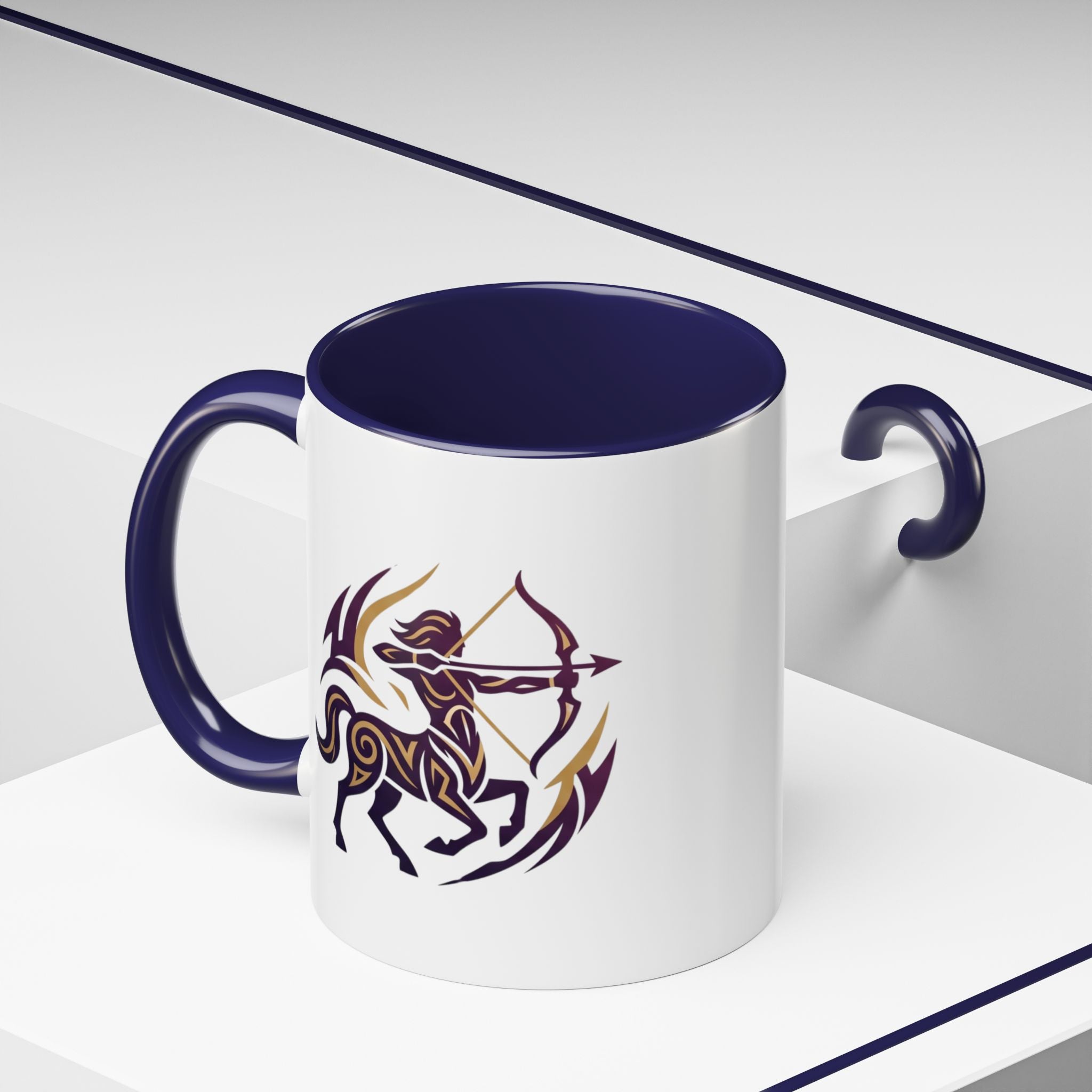 Sagittarius Zodiac Coffee Mug — Archer Centaur Astrology Accent Mug