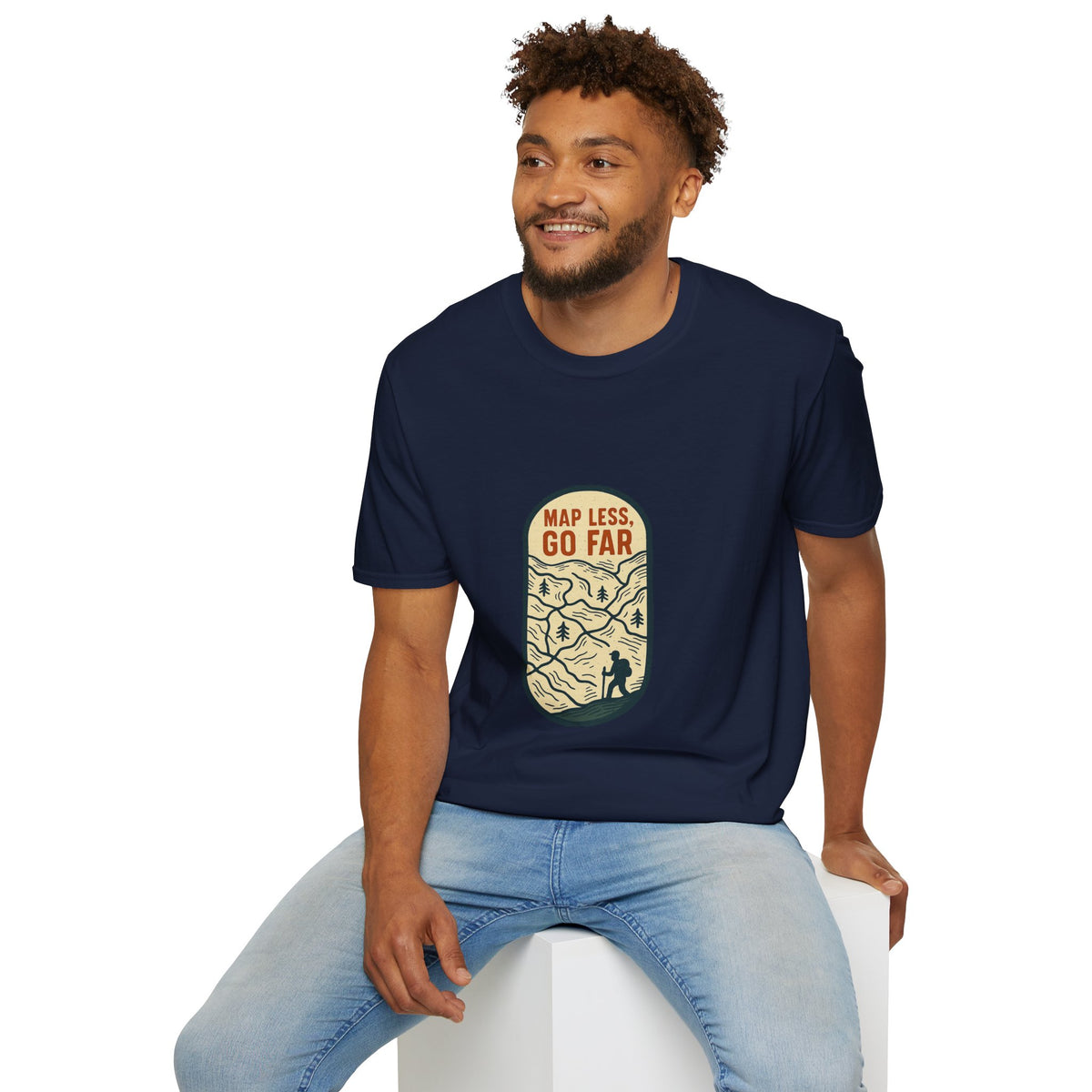 Map Less Go Far T‑Shirt — Vintage Adventure Travel Tee - Trending Now - August 2026