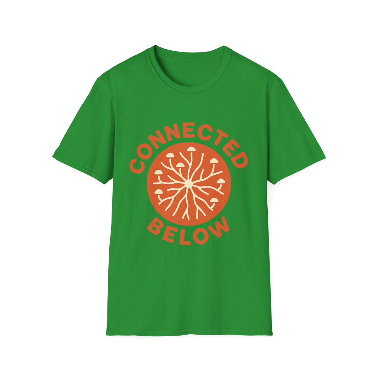 Connected Below Basketball Tee — Minimal Orange Logo T-Shirt - Trending Now - September 2026
