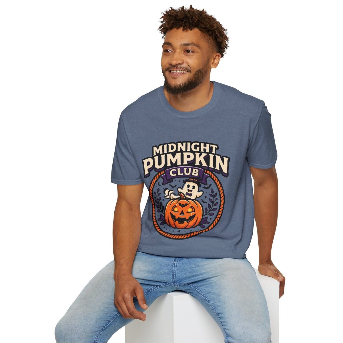 Midnight Pumpkin Club T-Shirt — Halloween Pumpkin Graphic Tee - Trending Now - August 2026