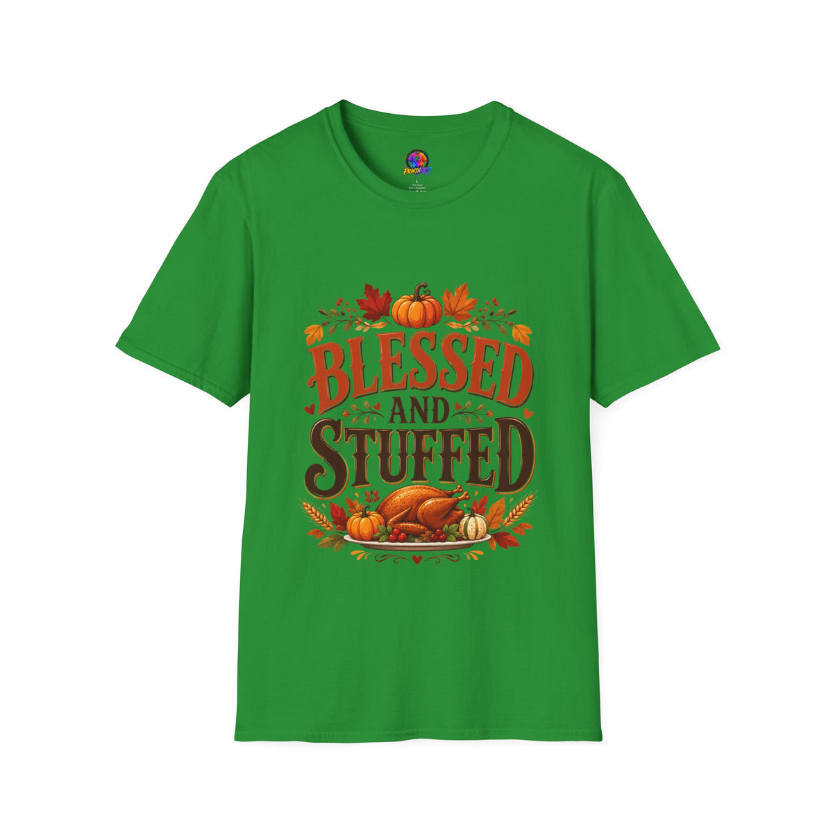 Thanksgiving T-Shirt Blessed and Stuffed Thanksgiving T-Shirt