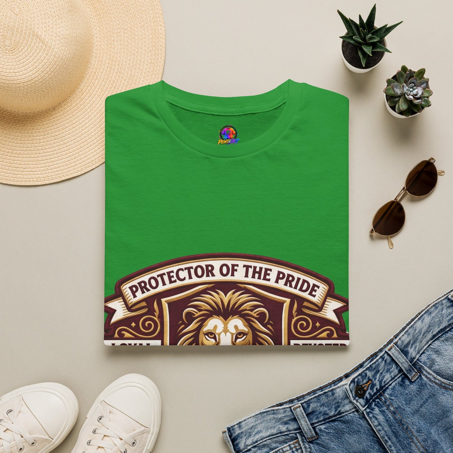 Protector of the Pride Lion T-Shirt — 100% Leo Zodiac Tee