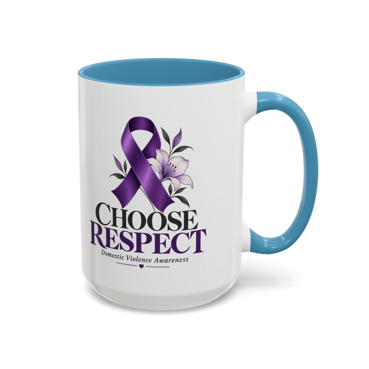 Choose Respect - Domestic Violence Awareness Coffee Mug (Accent, 11/15oz)