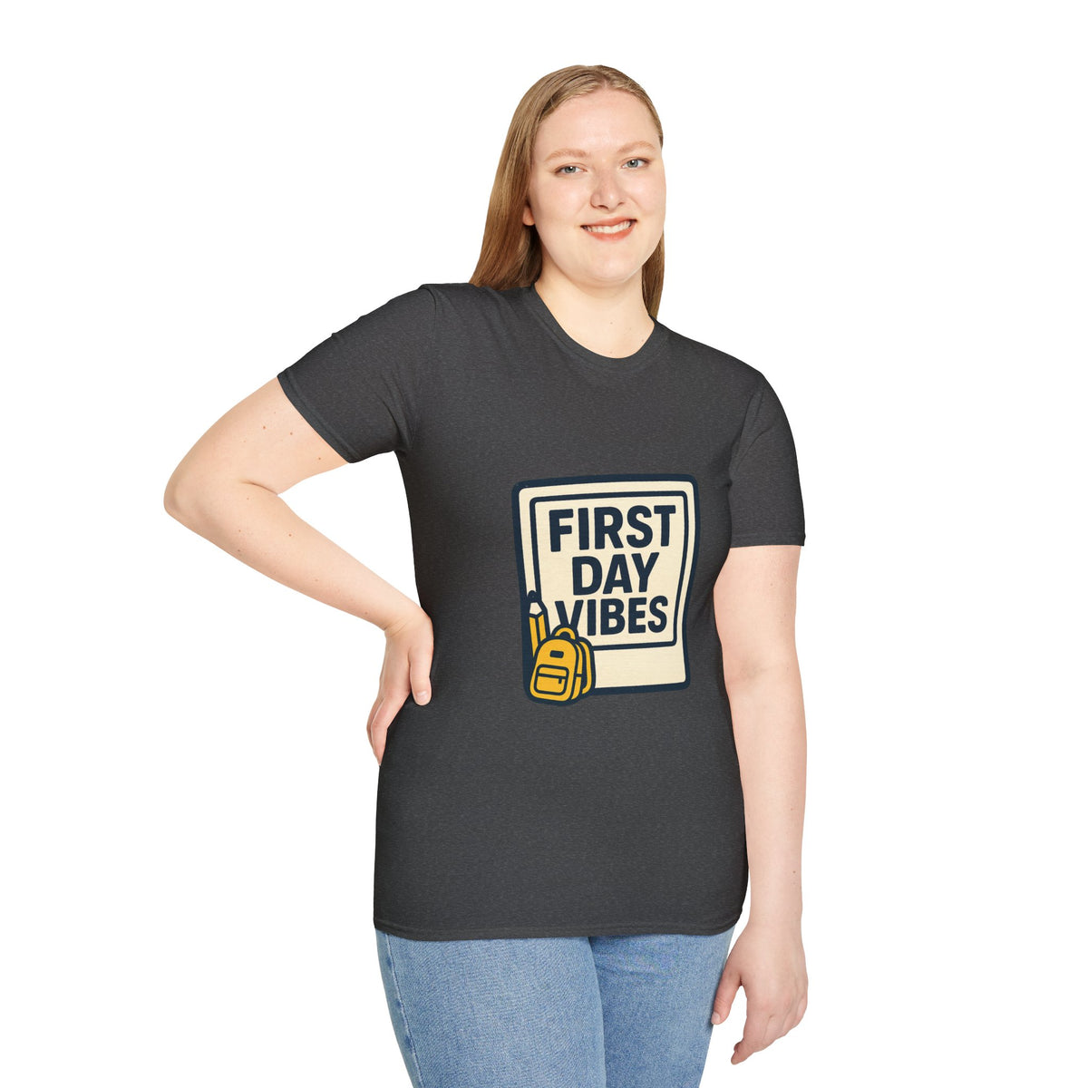 First Day Vibes T-Shirt — 'First Day' Retro Badge Tee - Trending Now - September 2026