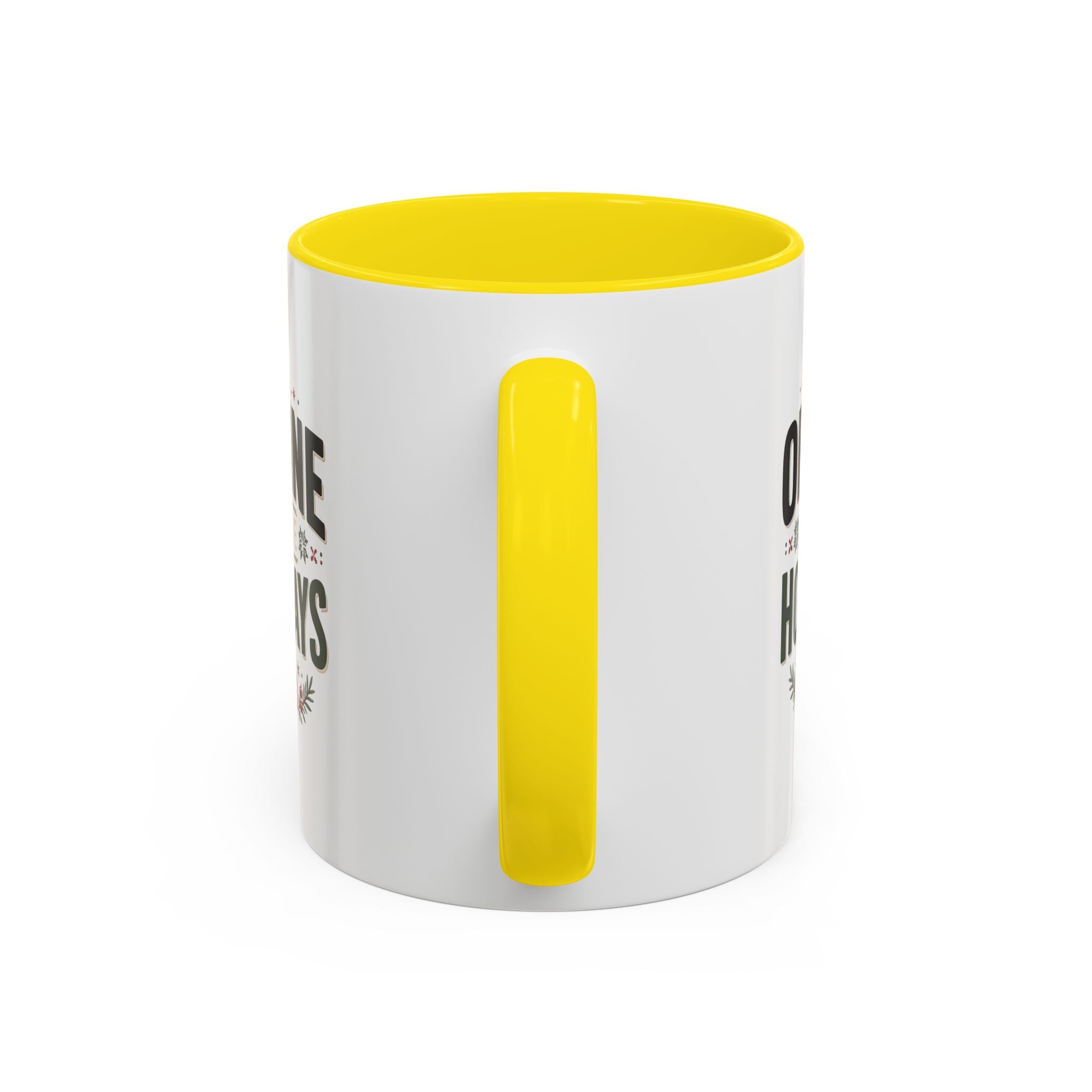 Christmas Holiday Coffee Mug — “Offline for the Holidays” Accent Ceramic Mug
