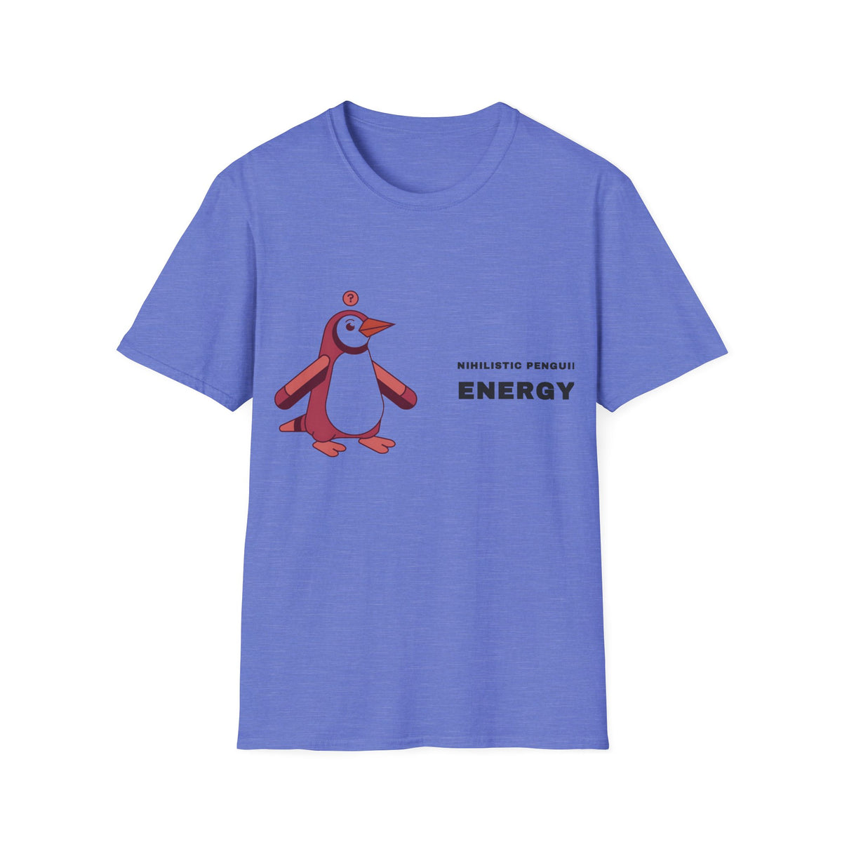 Penguin Energy Graphic T-Shirt — Cute Minimal Chest Pocket Penguin Tee - Trending Now - September 2026