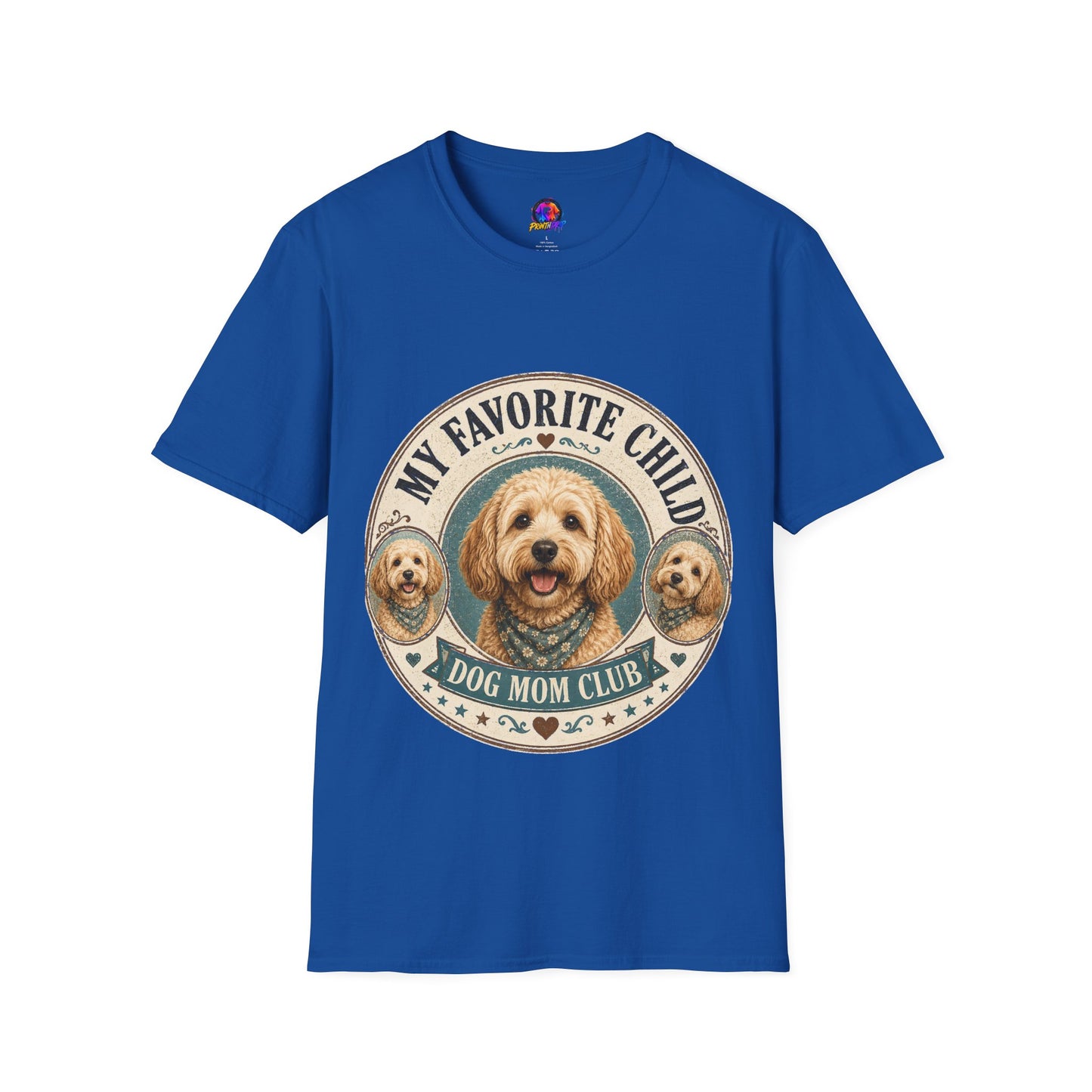 Dog Mom T-Shirt — "My Favorite Child" Cute Goldendoodle Graphic Tee