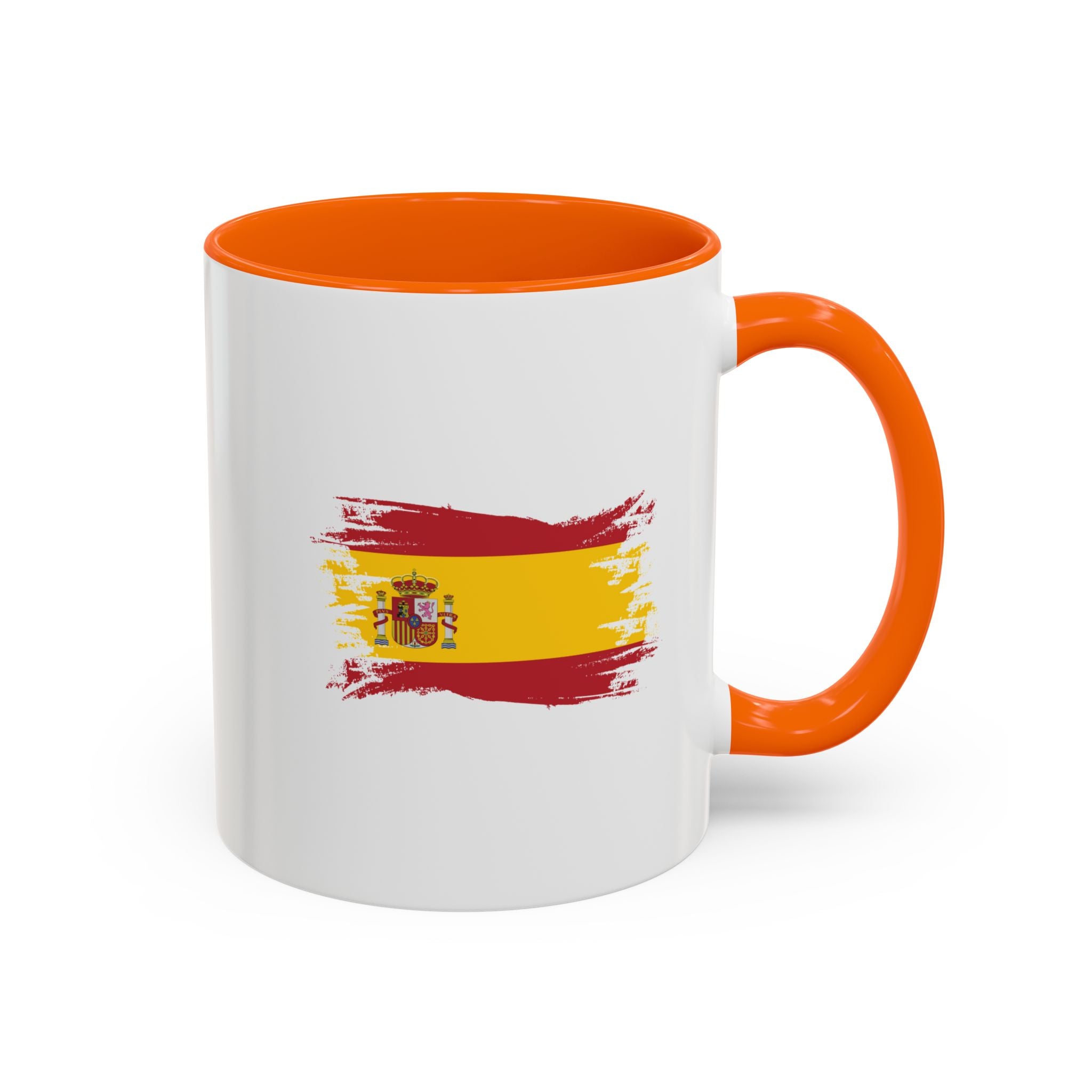 Spain Flag Coffee Mug — Spanish Brushstroke Accent Mug
