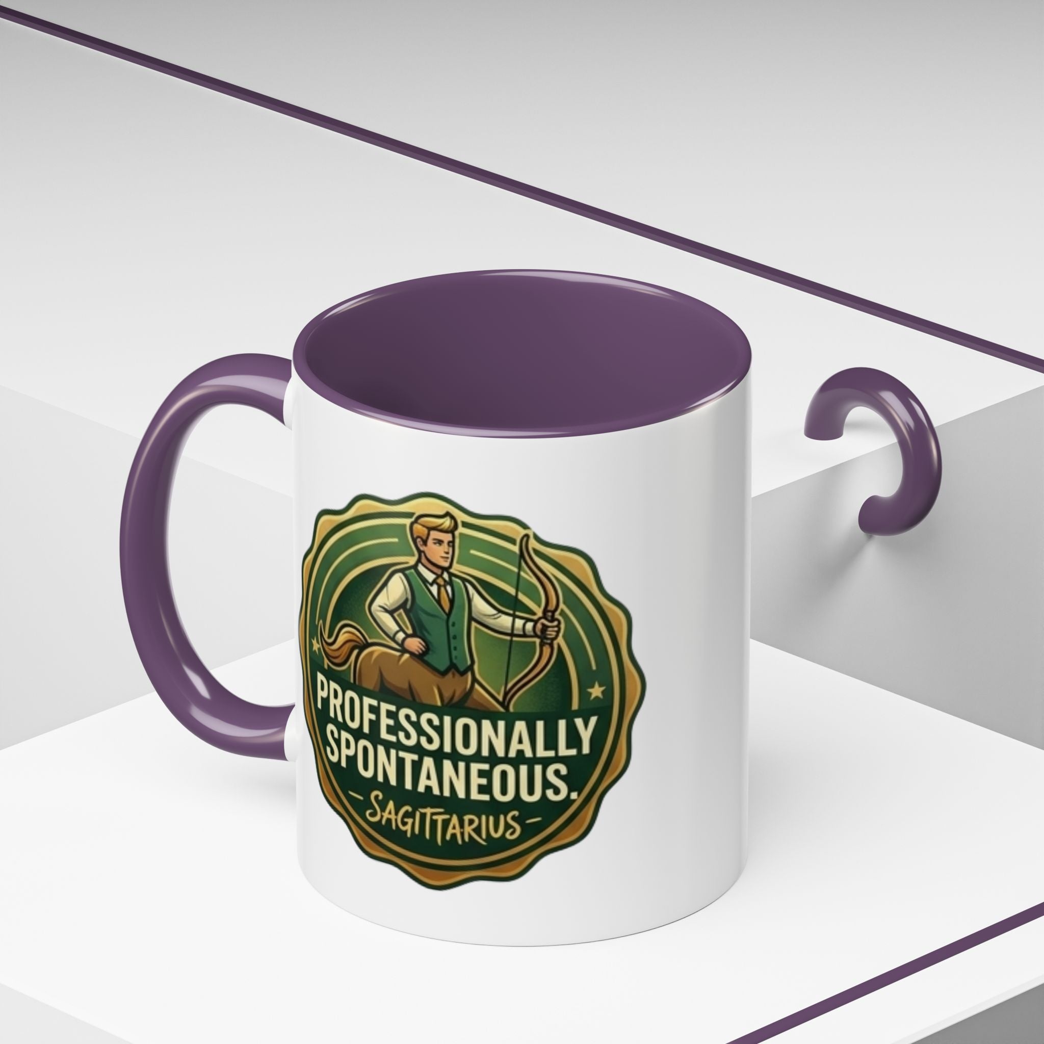 Sagittarius Coffee Mug - "Professionally Spontaneous" Zodiac Accent Mug