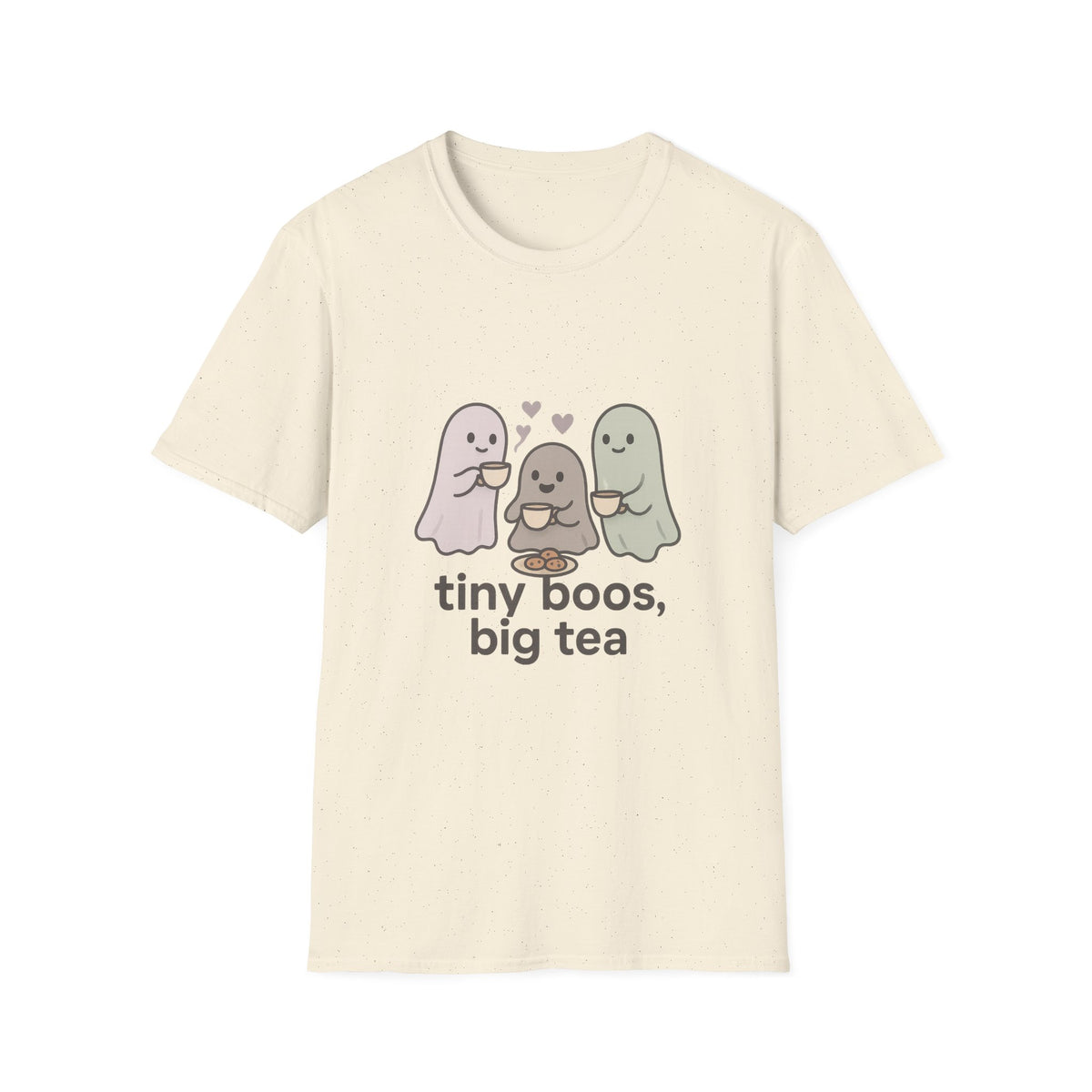 Cute Ghosts T-Shirt — “tiny boos, big tea” Cute Halloween Tee - Trending Now - August 2026