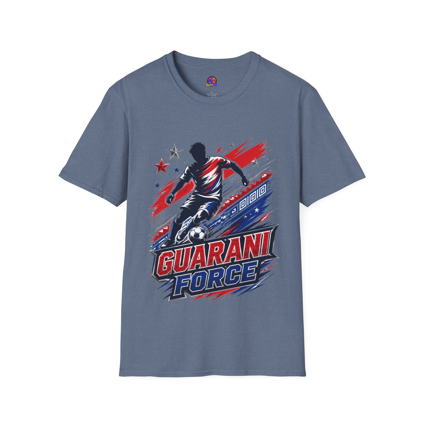 Paraguay Guarani Force Soccer T-Shirt — Red, White & Blue Futbol Fan Tee