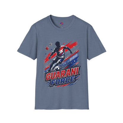 Paraguay Guarani Force Soccer T-Shirt — Red, White & Blue Futbol Fan Tee