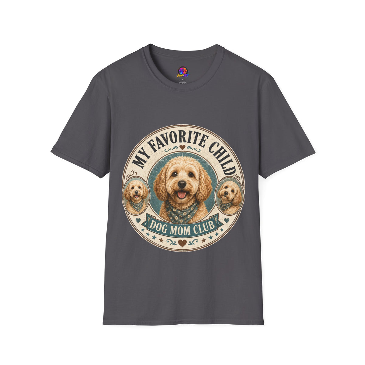 Dog Mom T-Shirt — "My Favorite Child" Cute Goldendoodle Graphic Tee