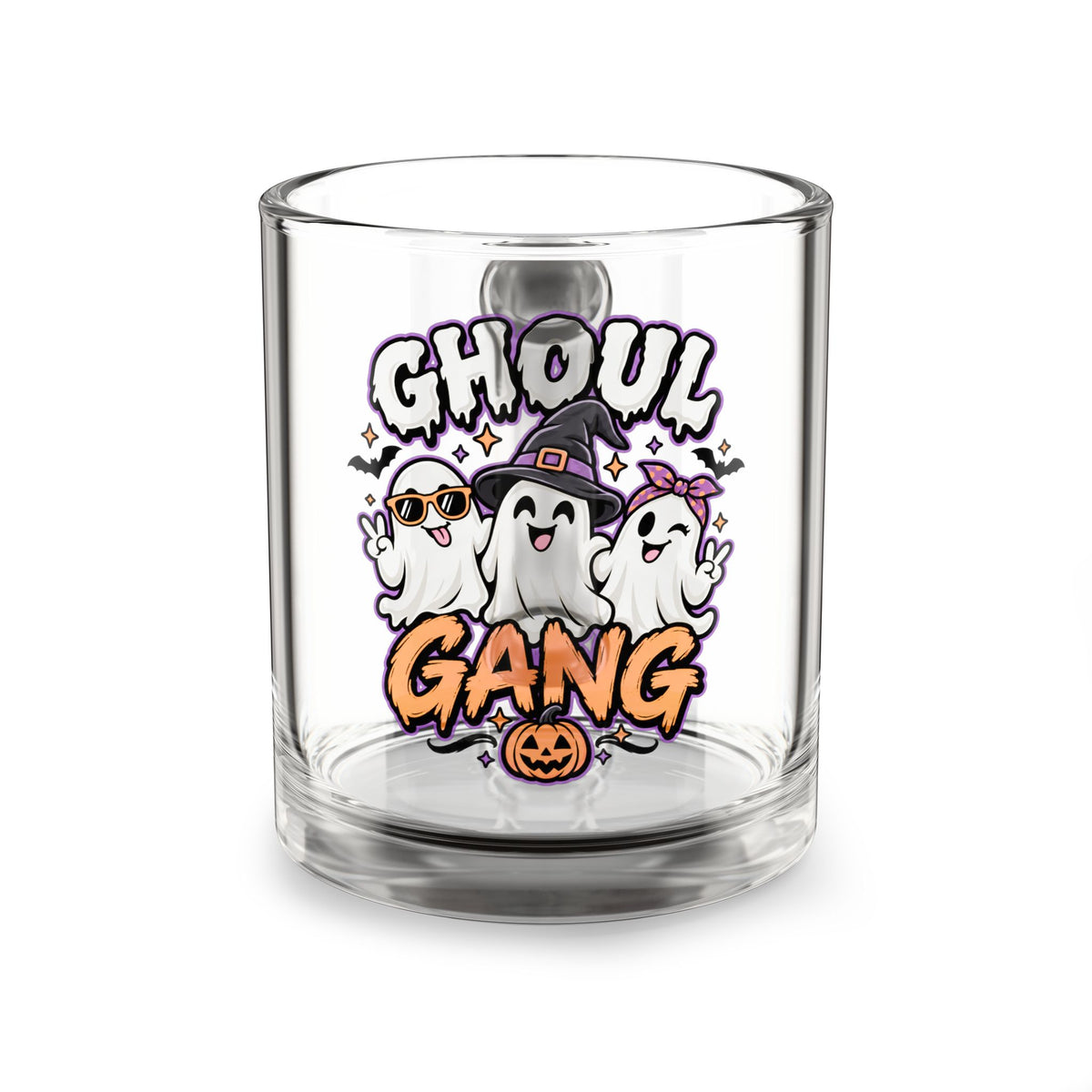 Ghoul Gang 10oz Glass Mug — Cute Halloween Ghosts Coffee Cup