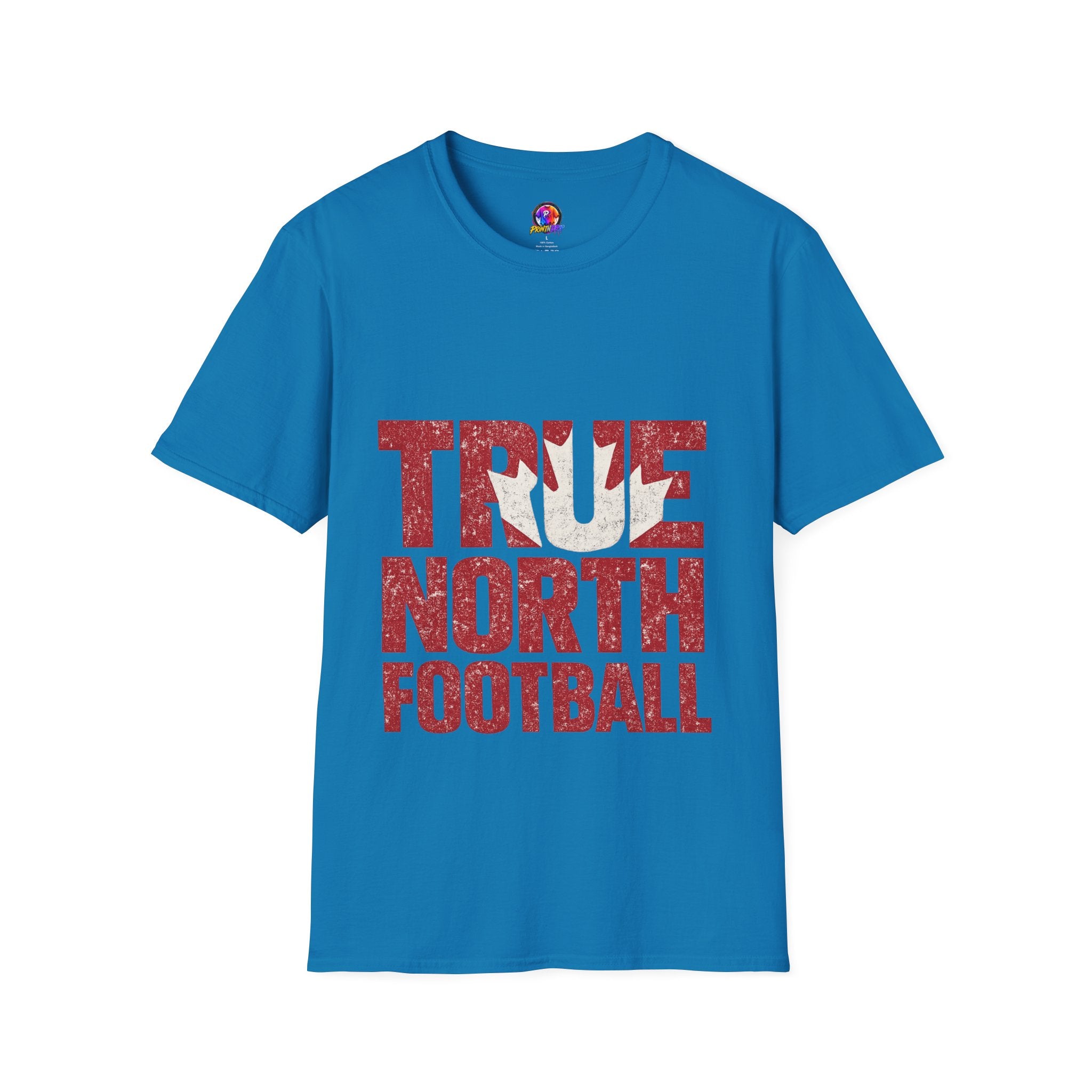Canada True North Football T-Shirt — Vintage Canadian Leafs Sports Tee