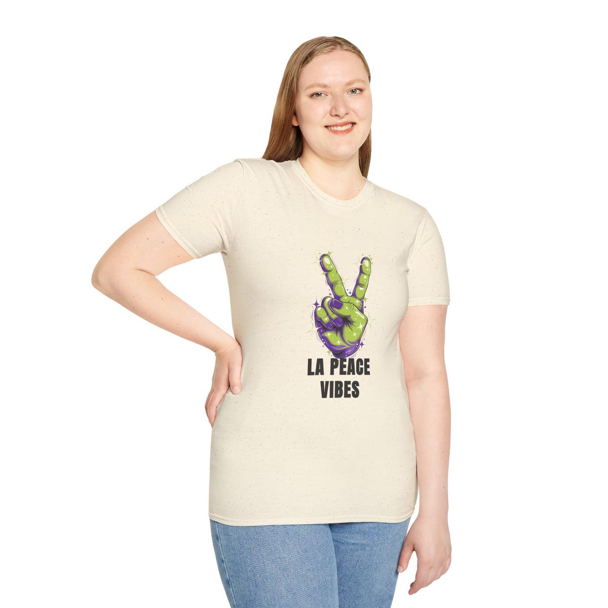 Peace Vibes T-Shirt — Green Alien Peace Sign Tee (La Peace Vibes) - Trending Now - August 2026