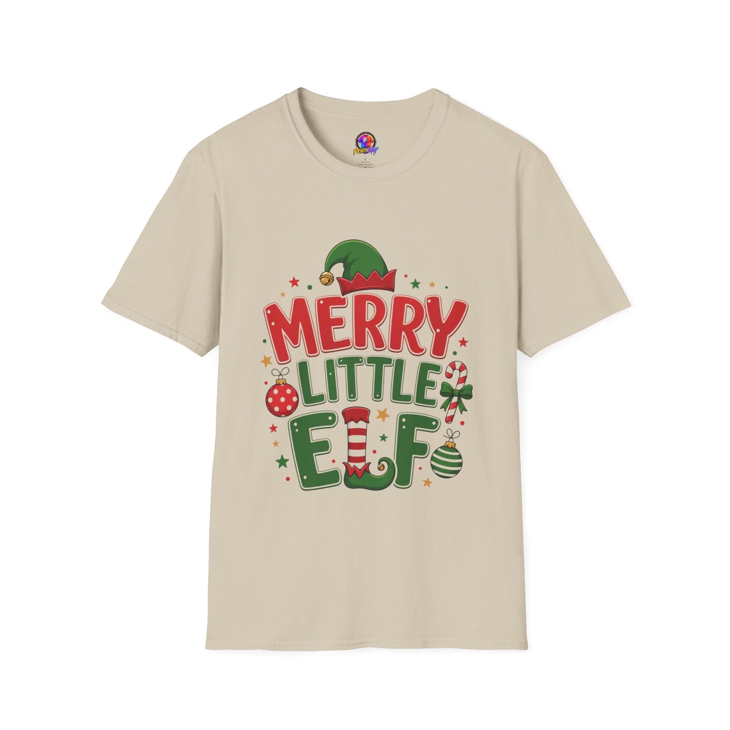 Merry Little Elf T-Shirt — Festive Christmas Holiday Tee