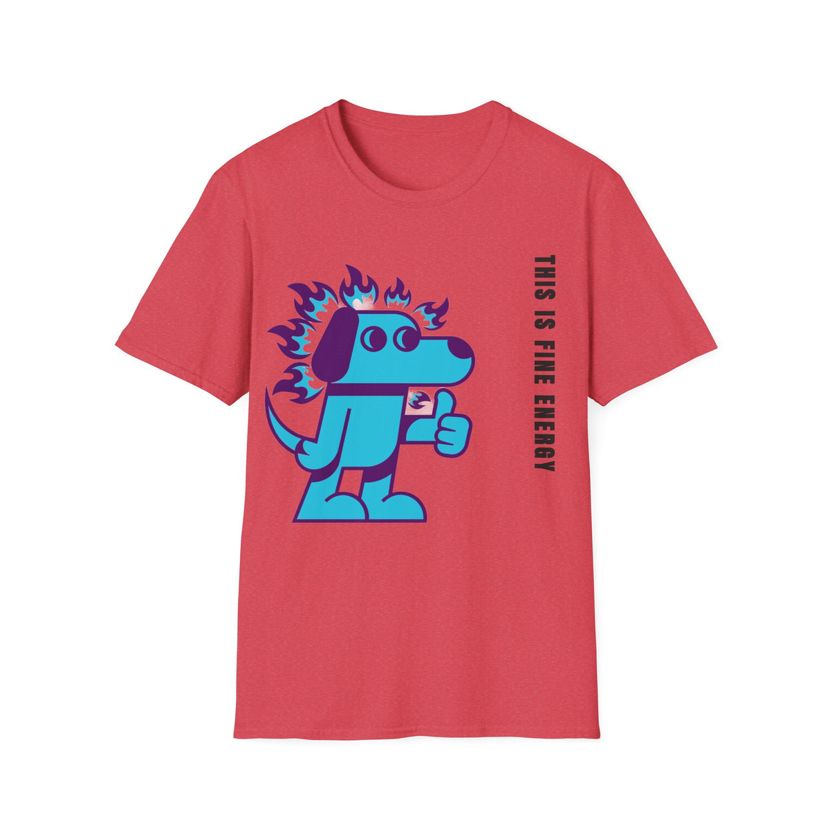 Flaming Blue Dachshund T-Shirt — Cute Cartoon Dog Graphic Tee - Trending Now - September 2026