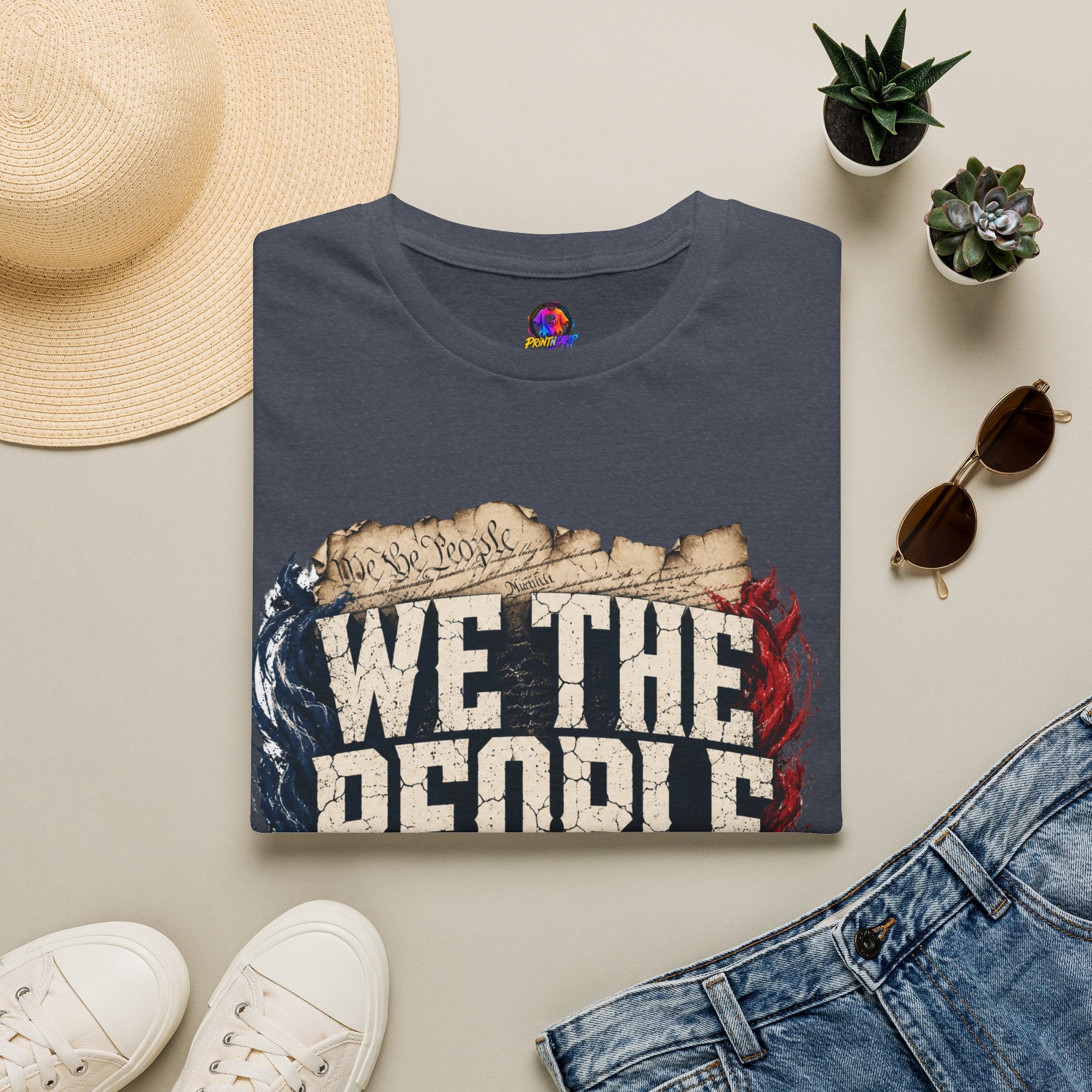 We The People T‑Shirt — Patriotic Americana Tee with ‘We The People’ Design