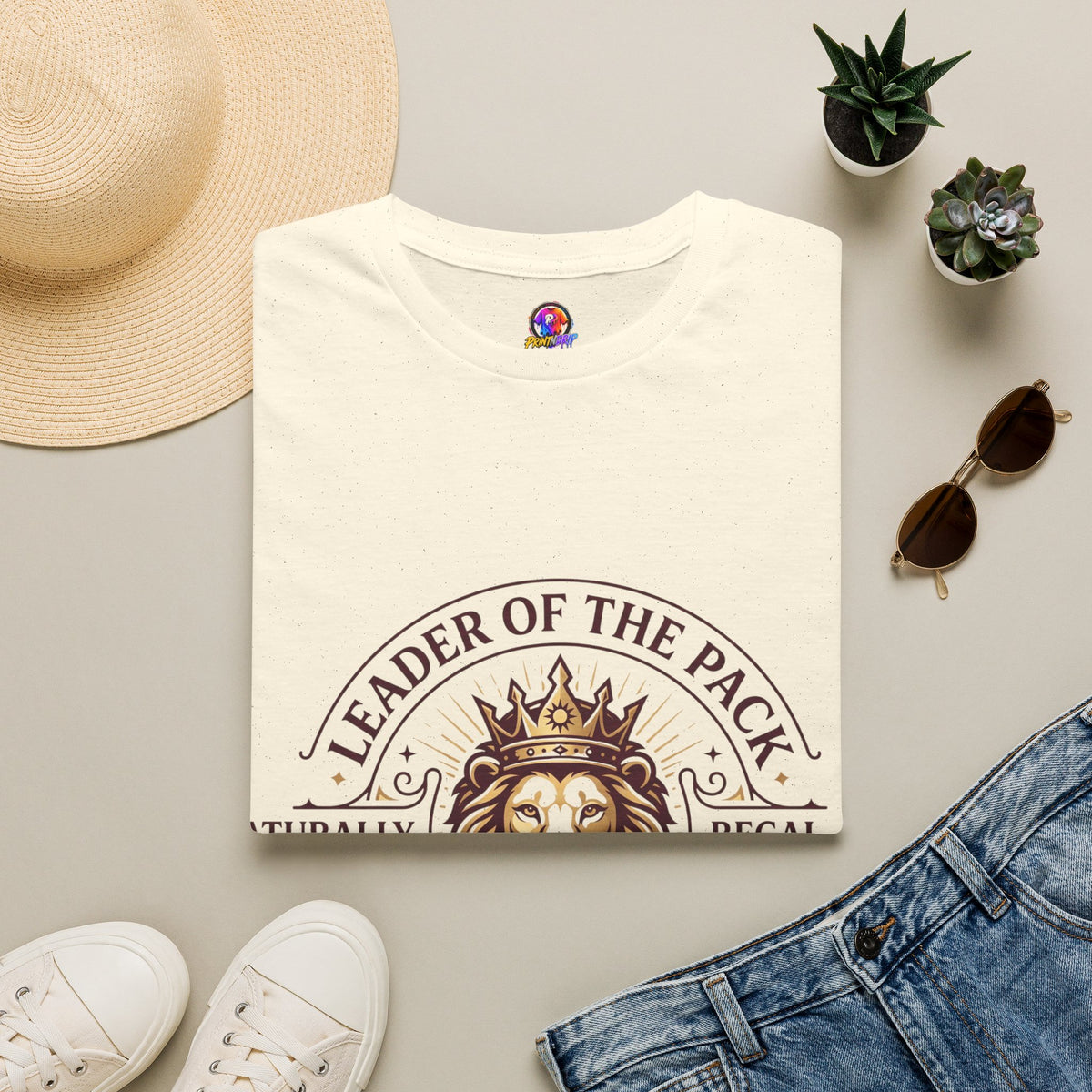 Leo Leader of the Pack T-Shirt — 100% Leo Zodiac Lion Tee