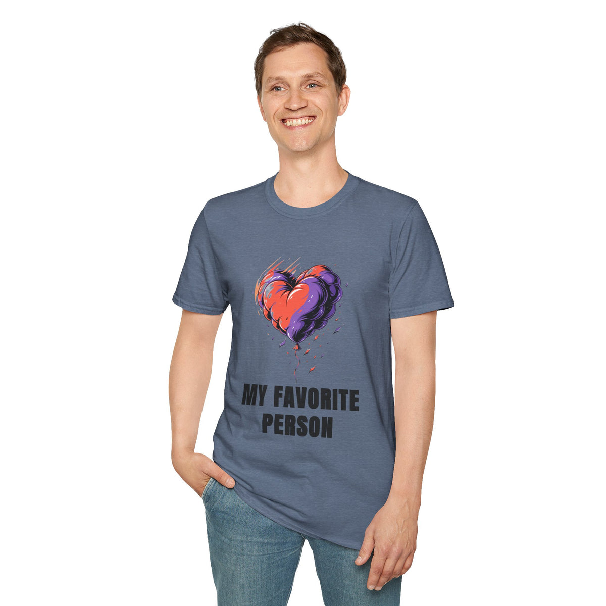 Heart Graphic T-Shirt — "My Favorite Person" Casual Tee - Trending Now - August 2026