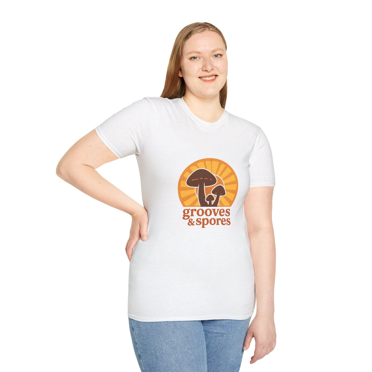 Vintage Mushroom T-Shirt — 'Grooves & Spores' Retro Psychedelic Tee - Trending Now - August 2026