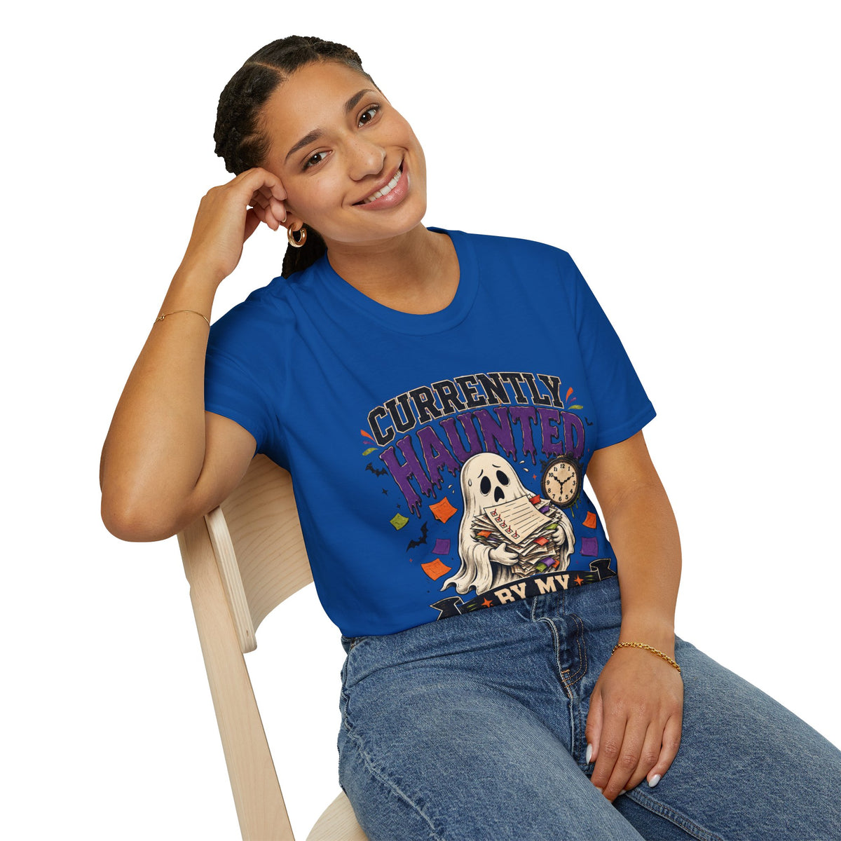Halloween Currently Haunted Unisex Softstyle T-Shirt