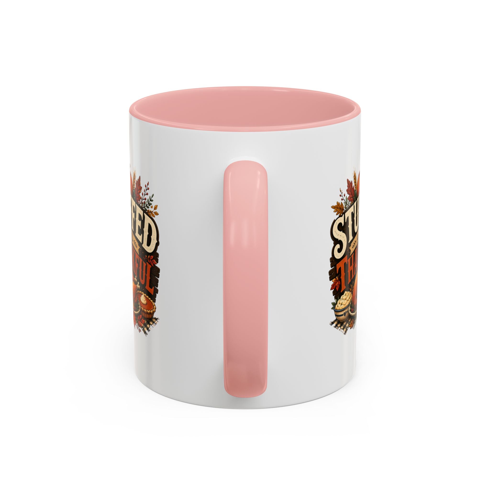 Thanksgiving Mug Stuffed and Thankful Coffee Mug — Thanksgiving Fall Holiday Kitchen Gift