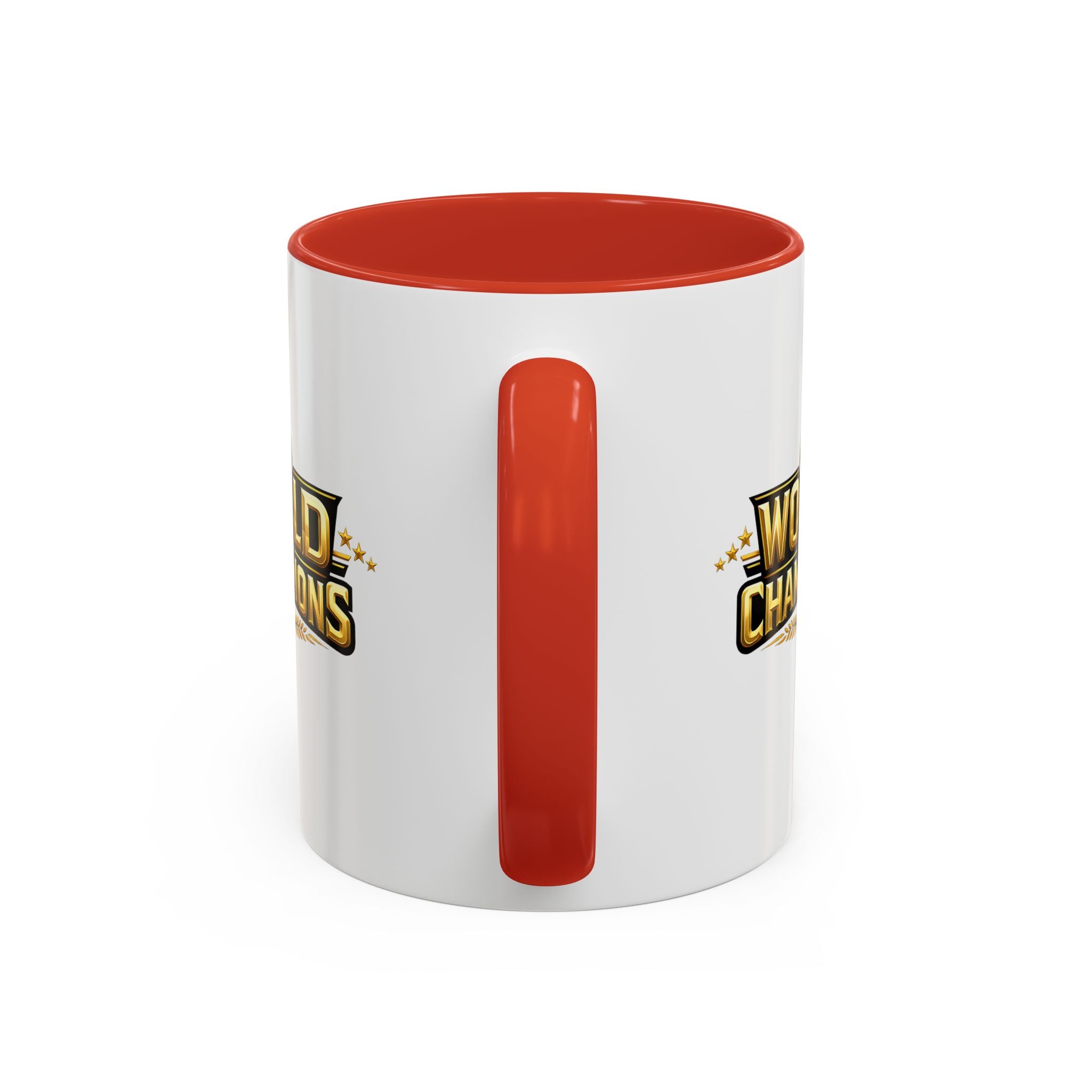 World Champions Accent Coffee Mug – Gold Trophy Sports Fan