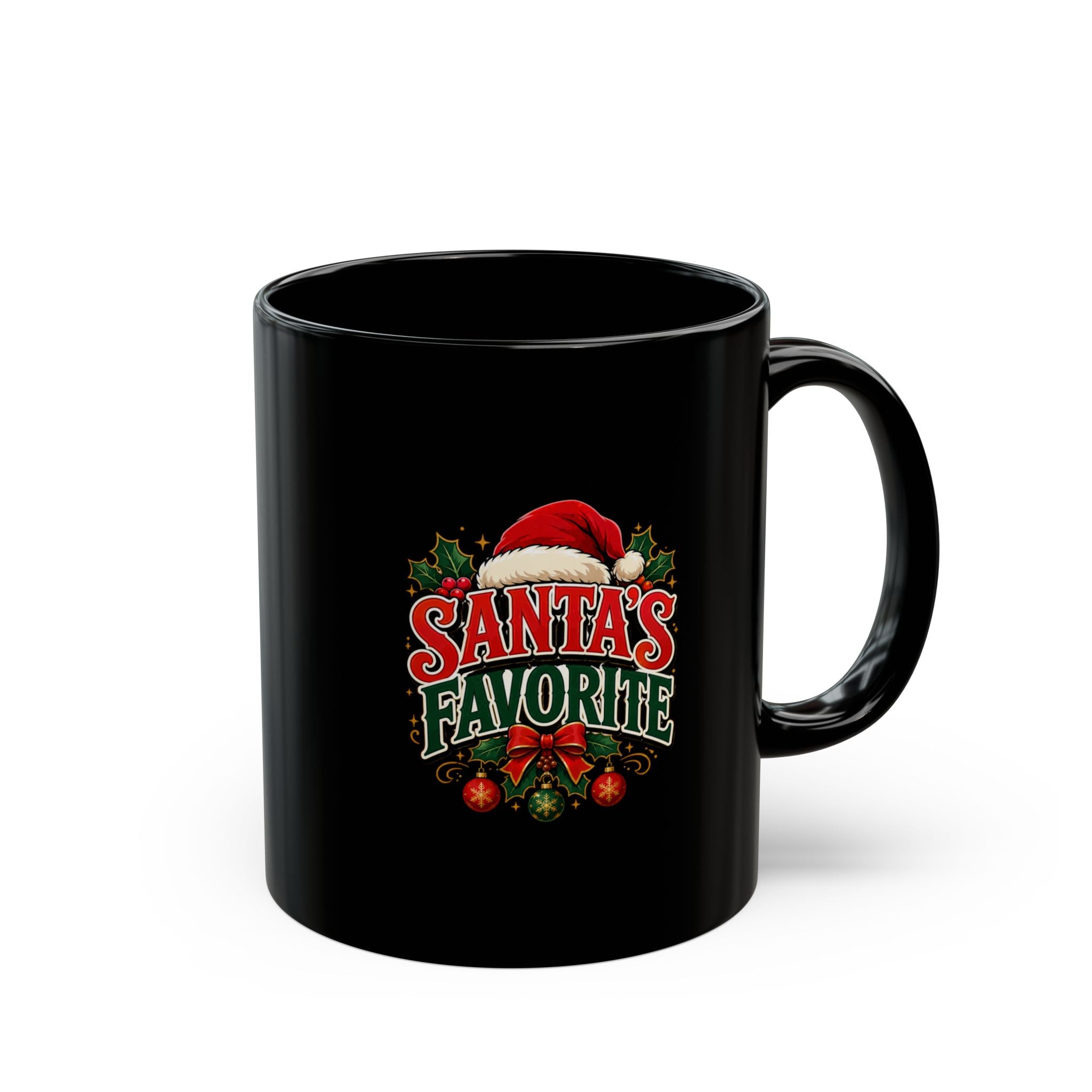 Santa's Favorite Black Coffee Mug — Christmas Holiday Gift