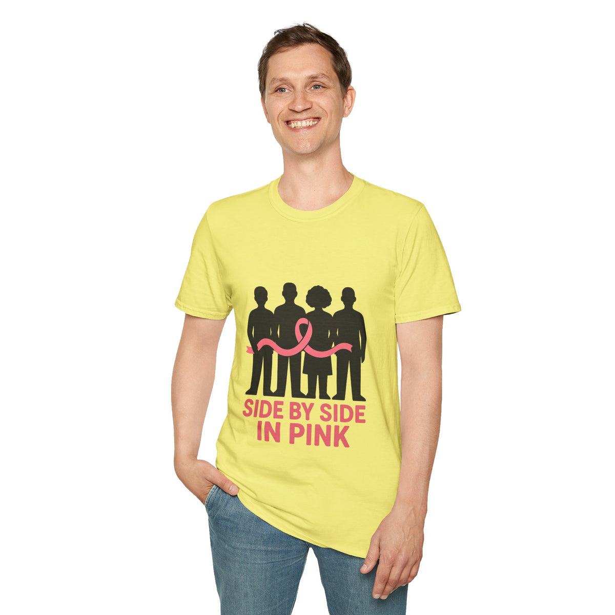 Side by Side in Pink Breast Cancer Awareness T-Shirt - Trending Now - October 2026