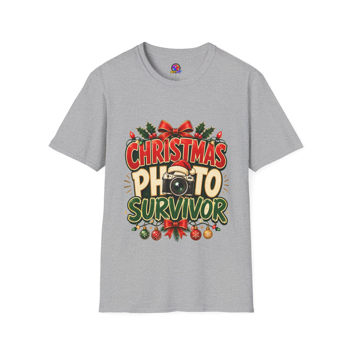 Christmas Photo Survivor T-Shirt — Funny Holiday Graphic Tee
