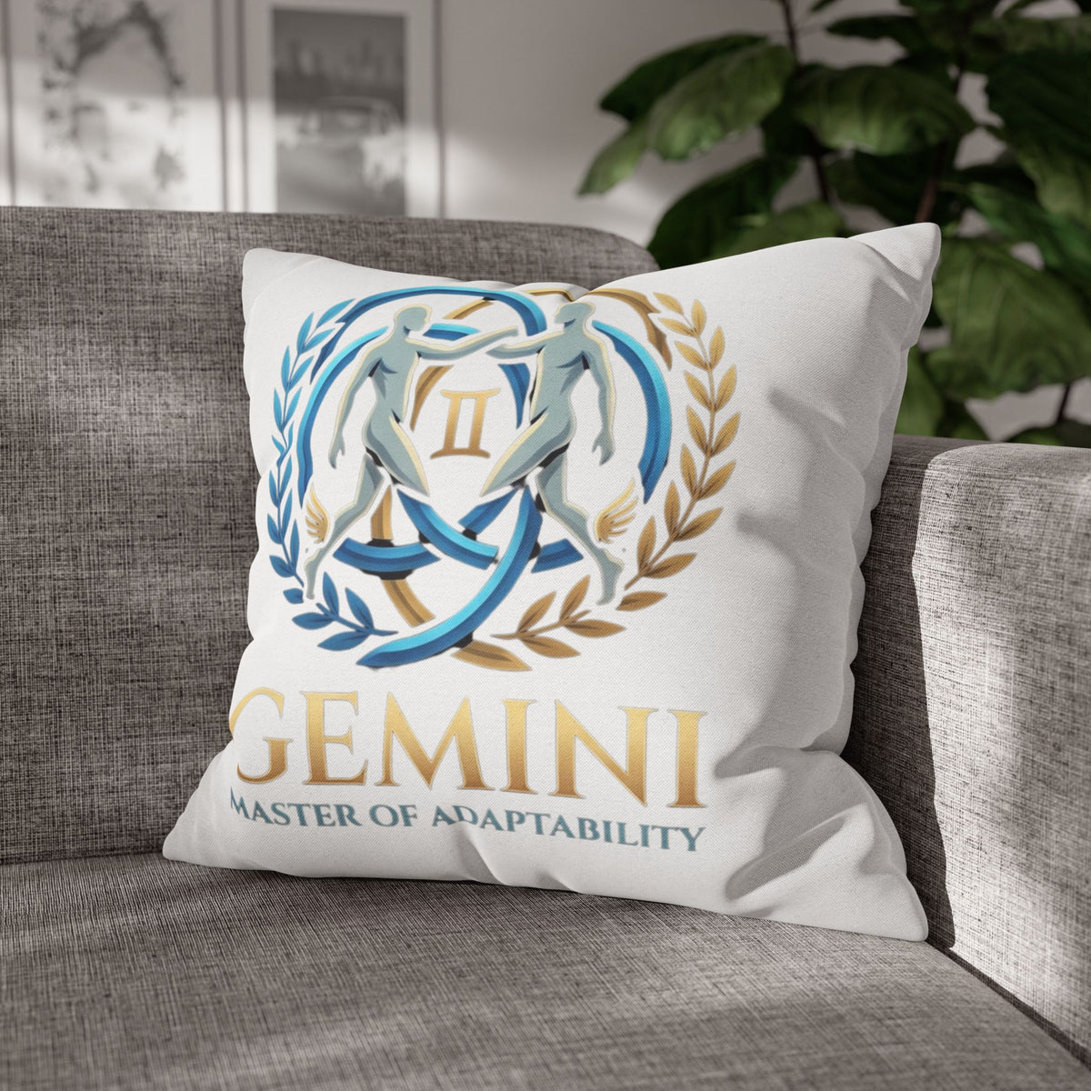 Gemini Zodiac Pillowcase — Master of Adaptability Decorative Throw Pillow Cover